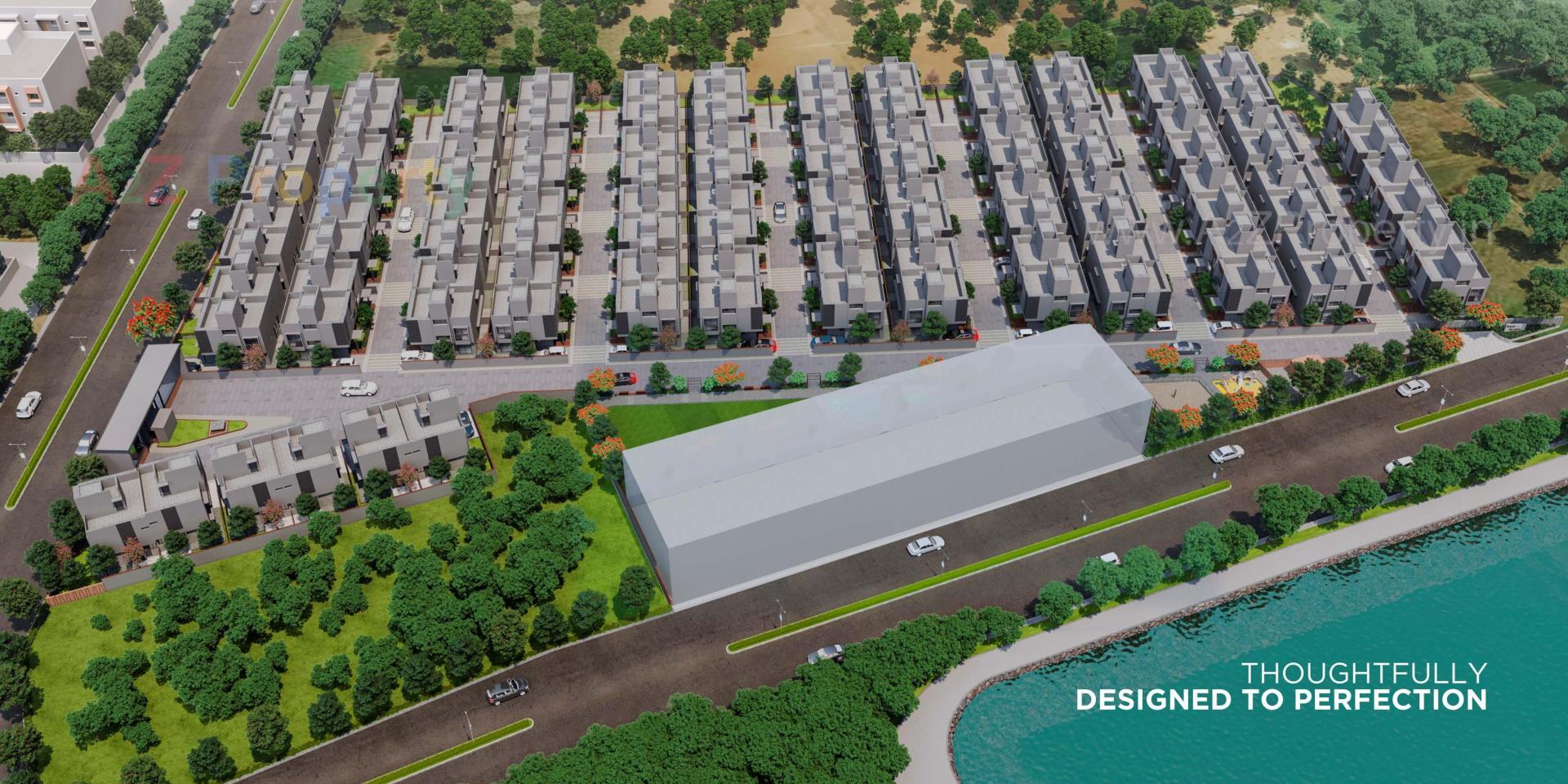 3D Elevation of real estate project Royal Serenity located at Dholka, Ahmedabad, Gujarat