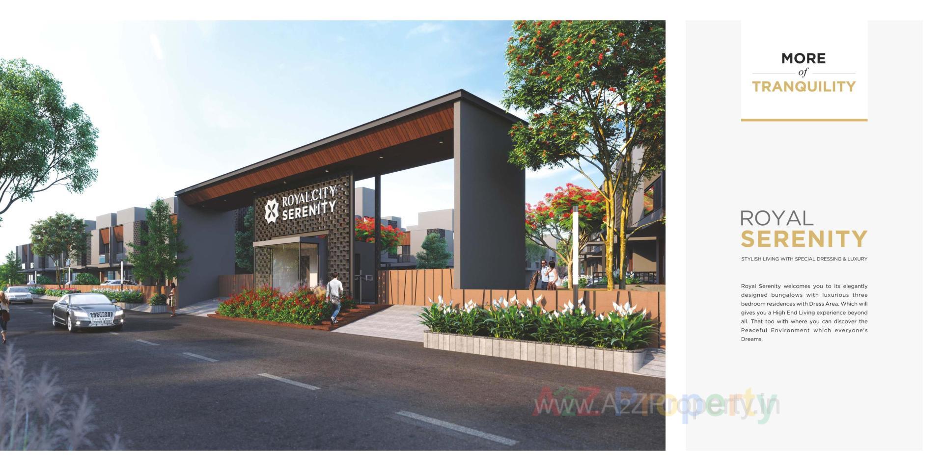 3D Elevation of real estate project Royal Serenity located at Dholka, Ahmedabad, Gujarat