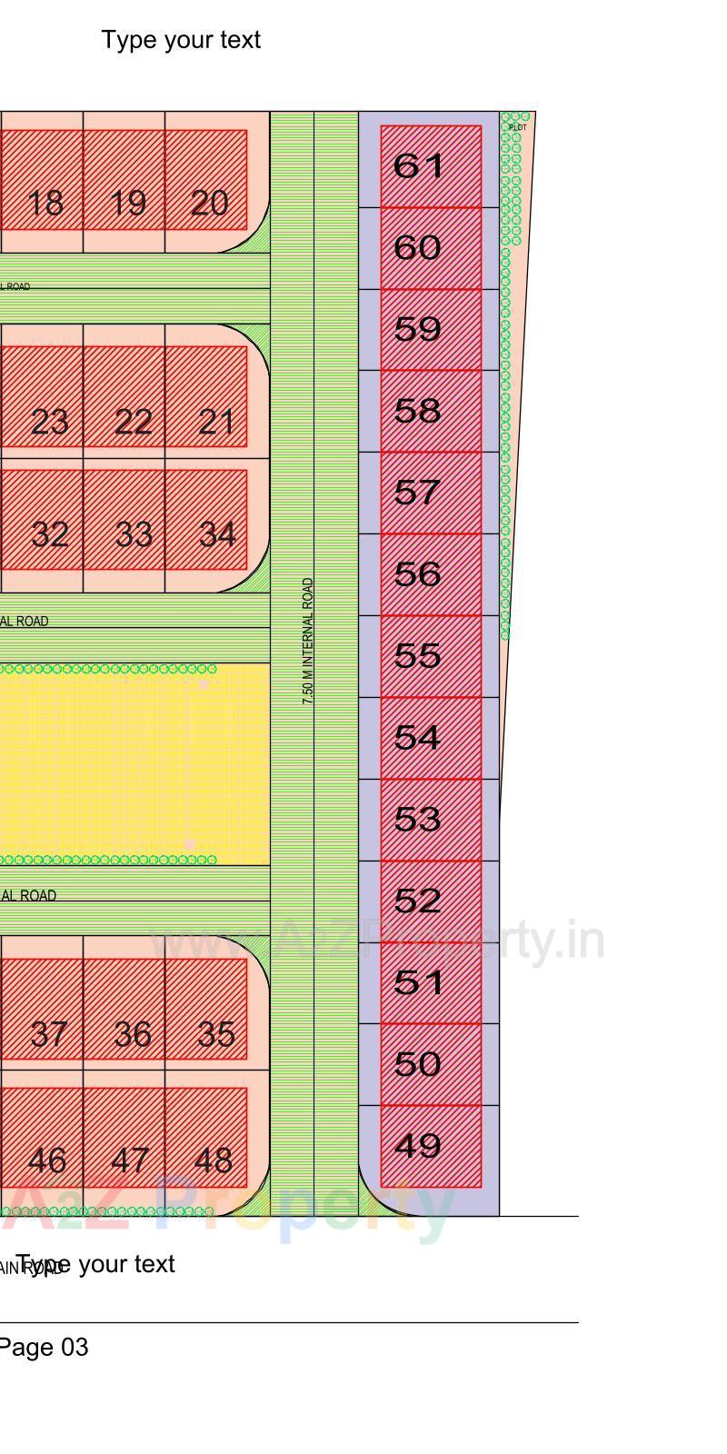 Layout of real estate project Royal Sky located at Dholka, Ahmedabad, Gujarat