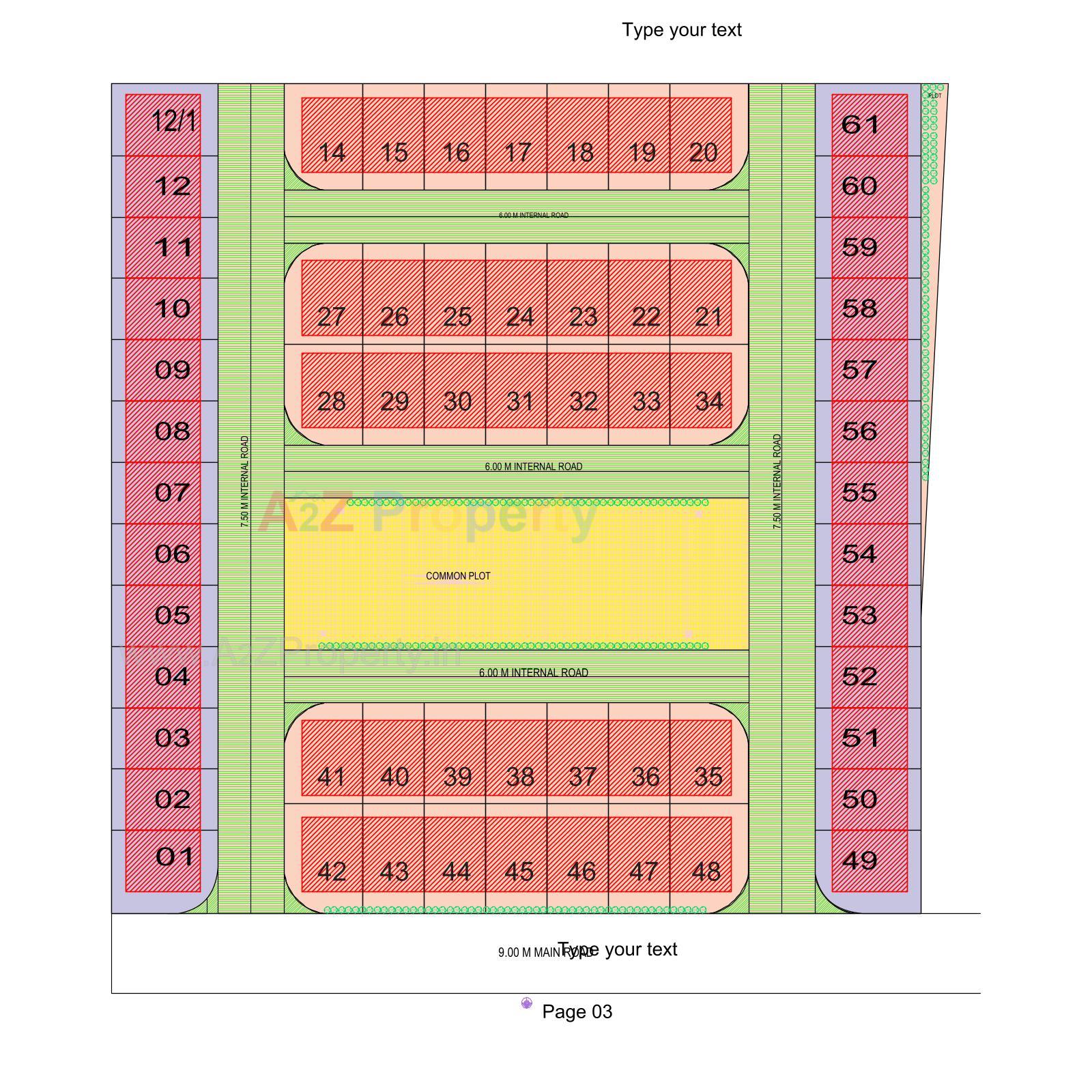 Layout of real estate project Royal Sky located at Dholka, Ahmedabad, Gujarat