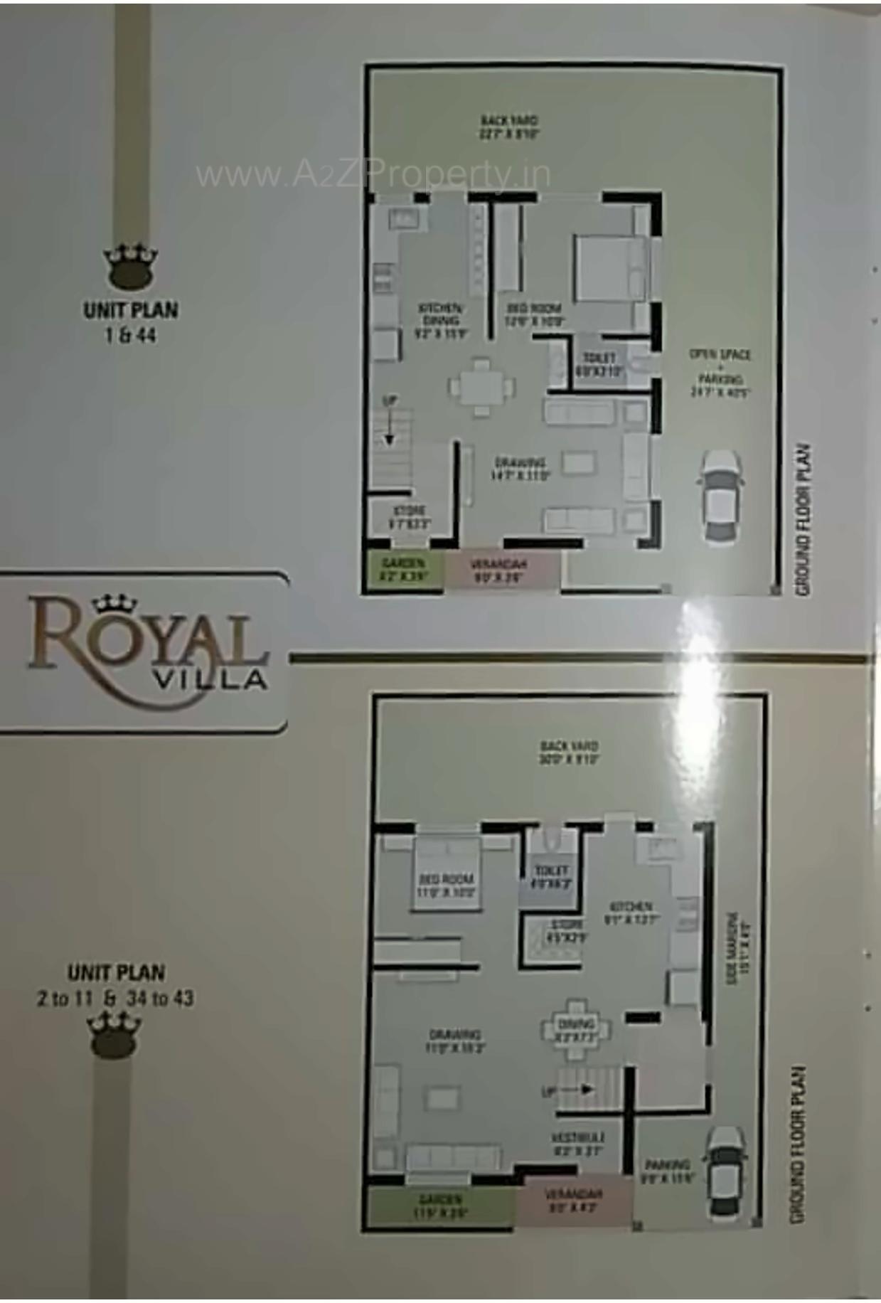 Layout of real estate project Royal Villa located at Nikol, Ahmedabad, Gujarat
