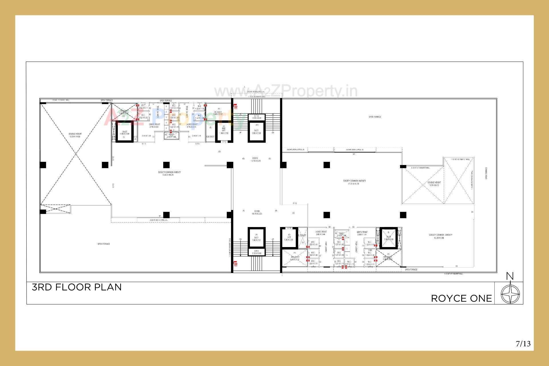  of real estate project Royce One located at Bodakdev, Ahmedabad, Gujarat