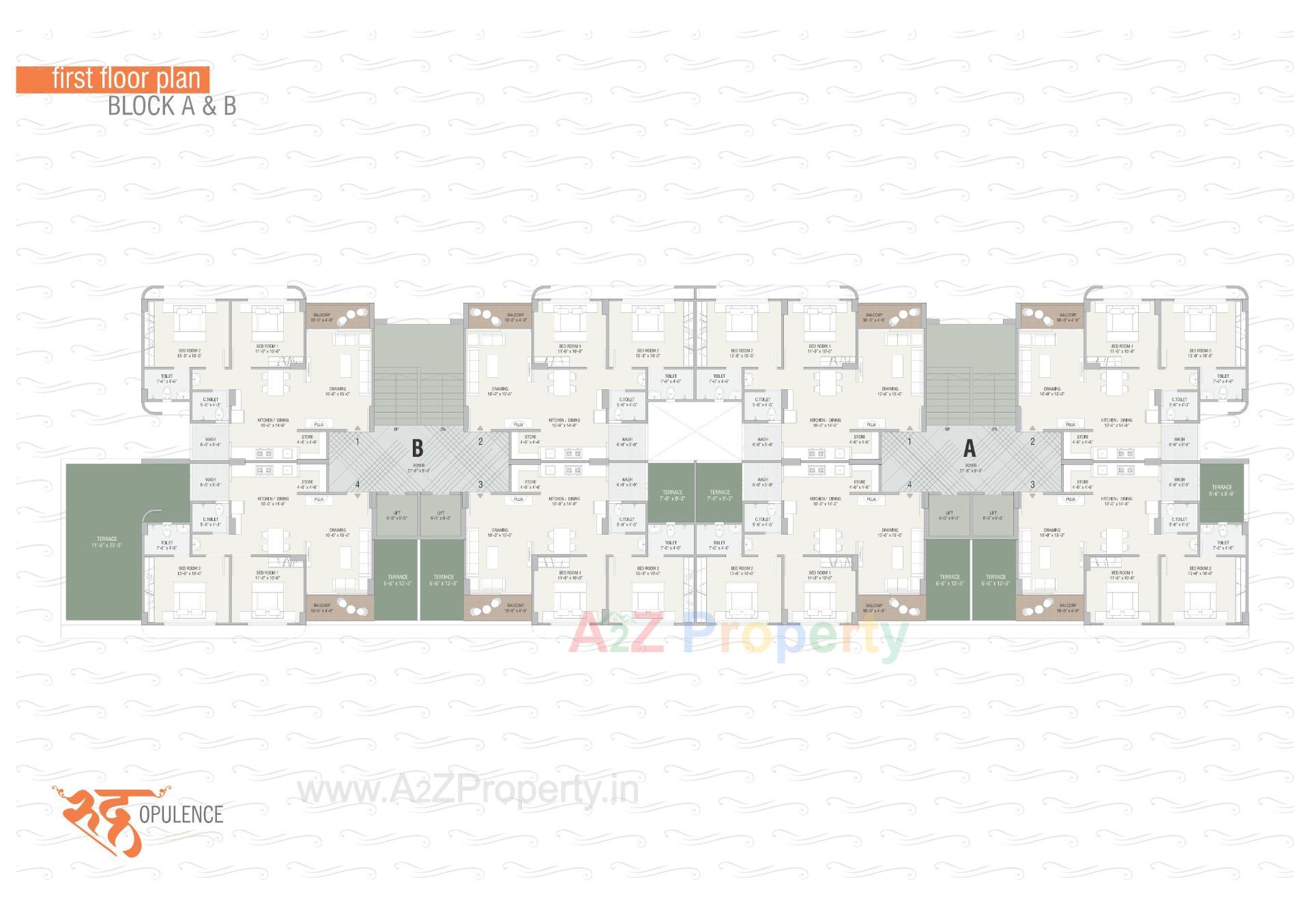 Layout of real estate project Rudra Opulence located at Sanand, Ahmedabad, Gujarat