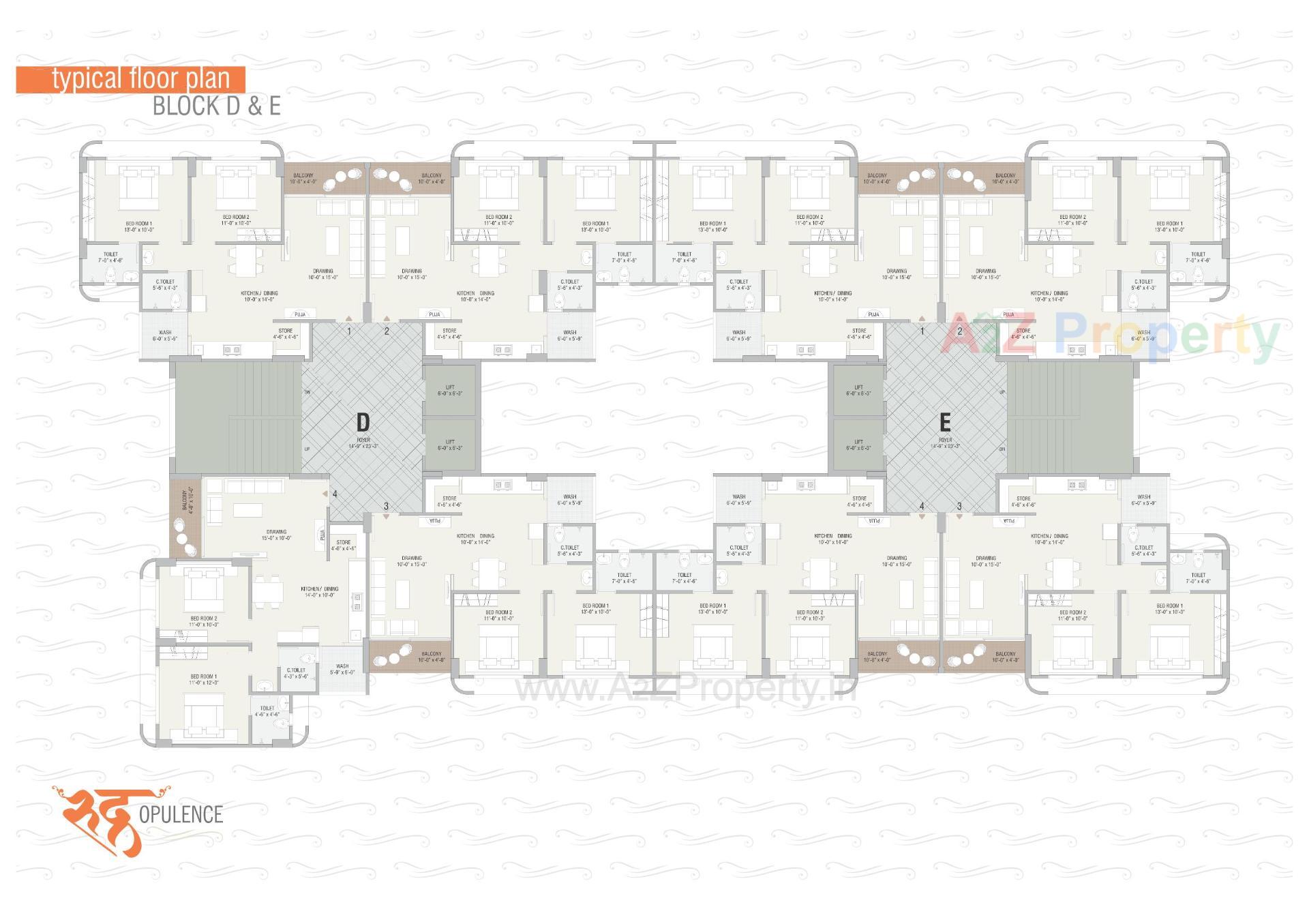 Layout of real estate project Rudra Opulence located at Sanand, Ahmedabad, Gujarat