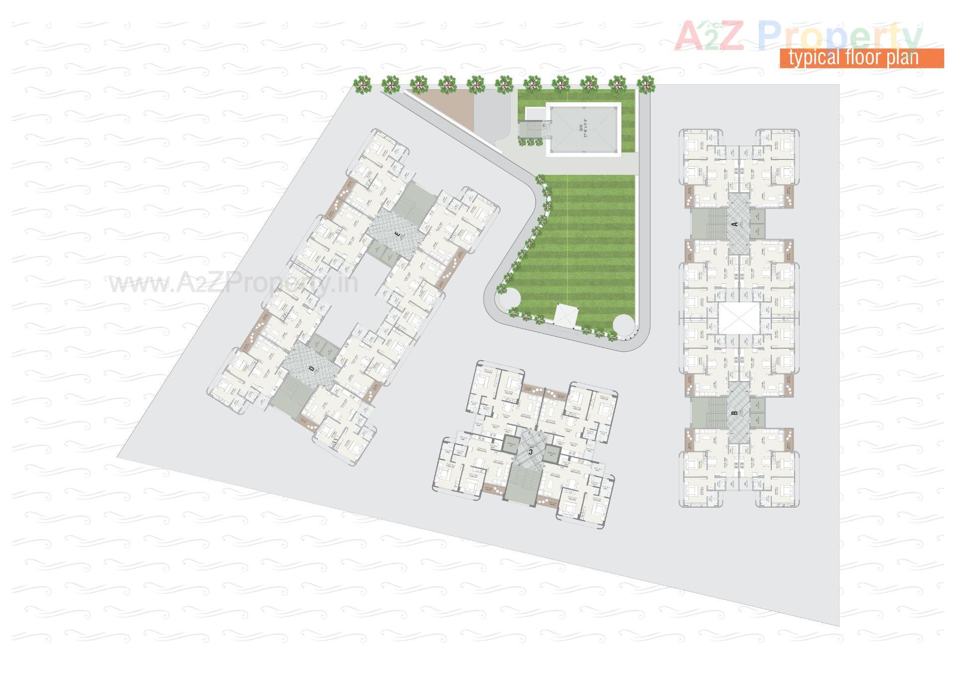 Layout of real estate project Rudra Opulence located at Sanand, Ahmedabad, Gujarat
