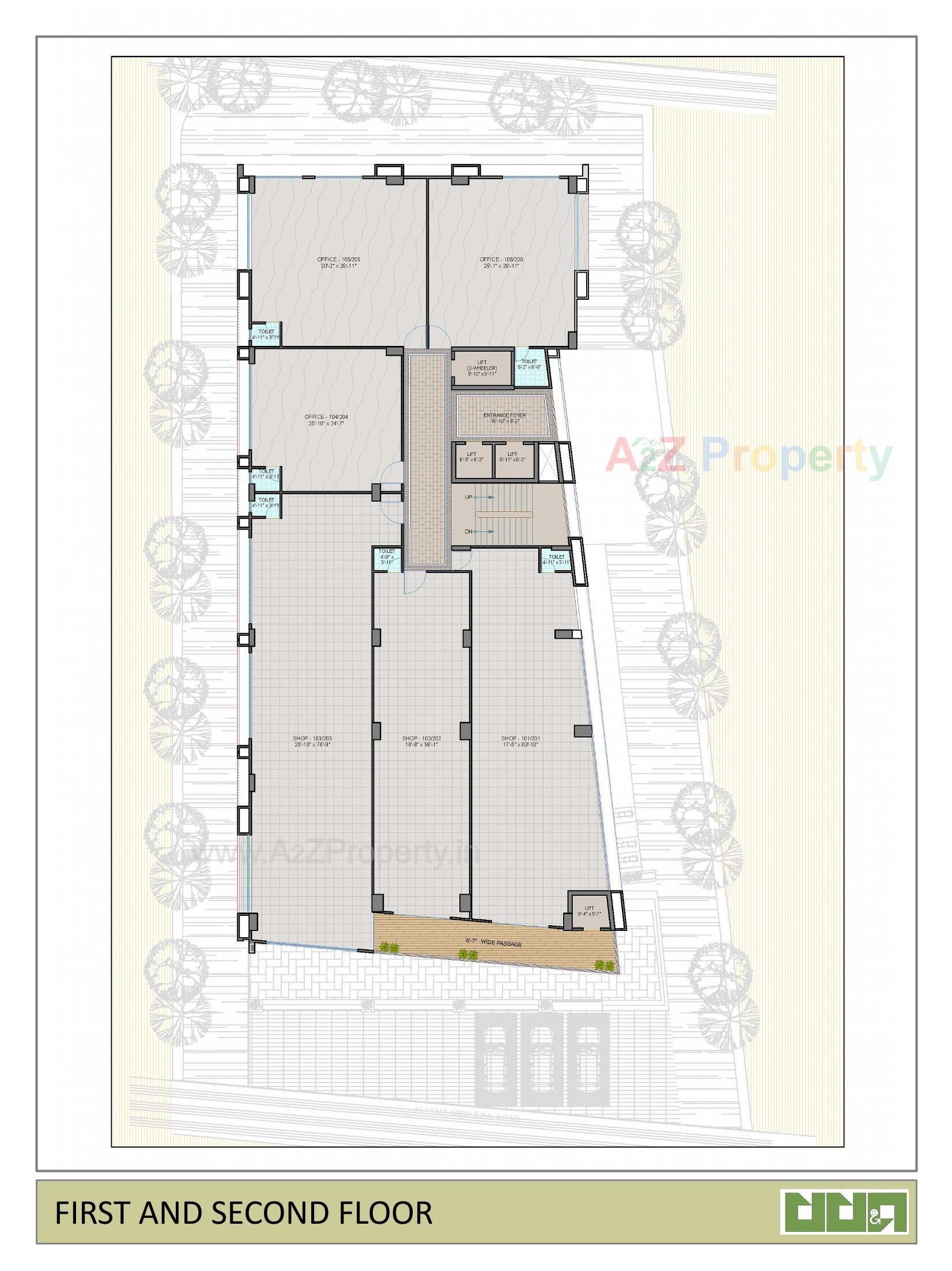 Layout of real estate project Rudra Prime located at Ahmedabad, Ahmedabad, Gujarat