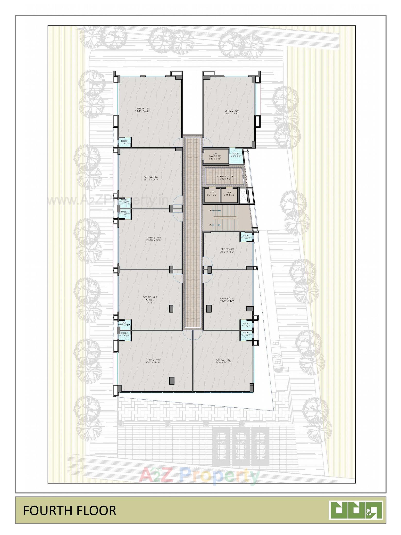 Layout of real estate project Rudra Prime located at Ahmedabad, Ahmedabad, Gujarat