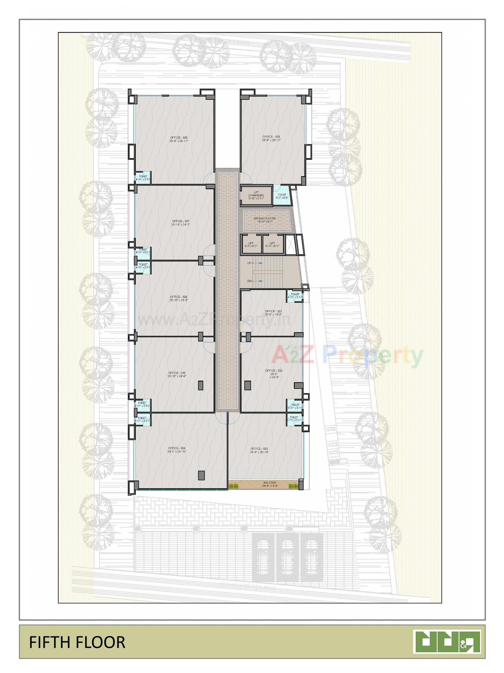 Layout of real estate project Rudra Prime located at Ahmedabad, Ahmedabad, Gujarat