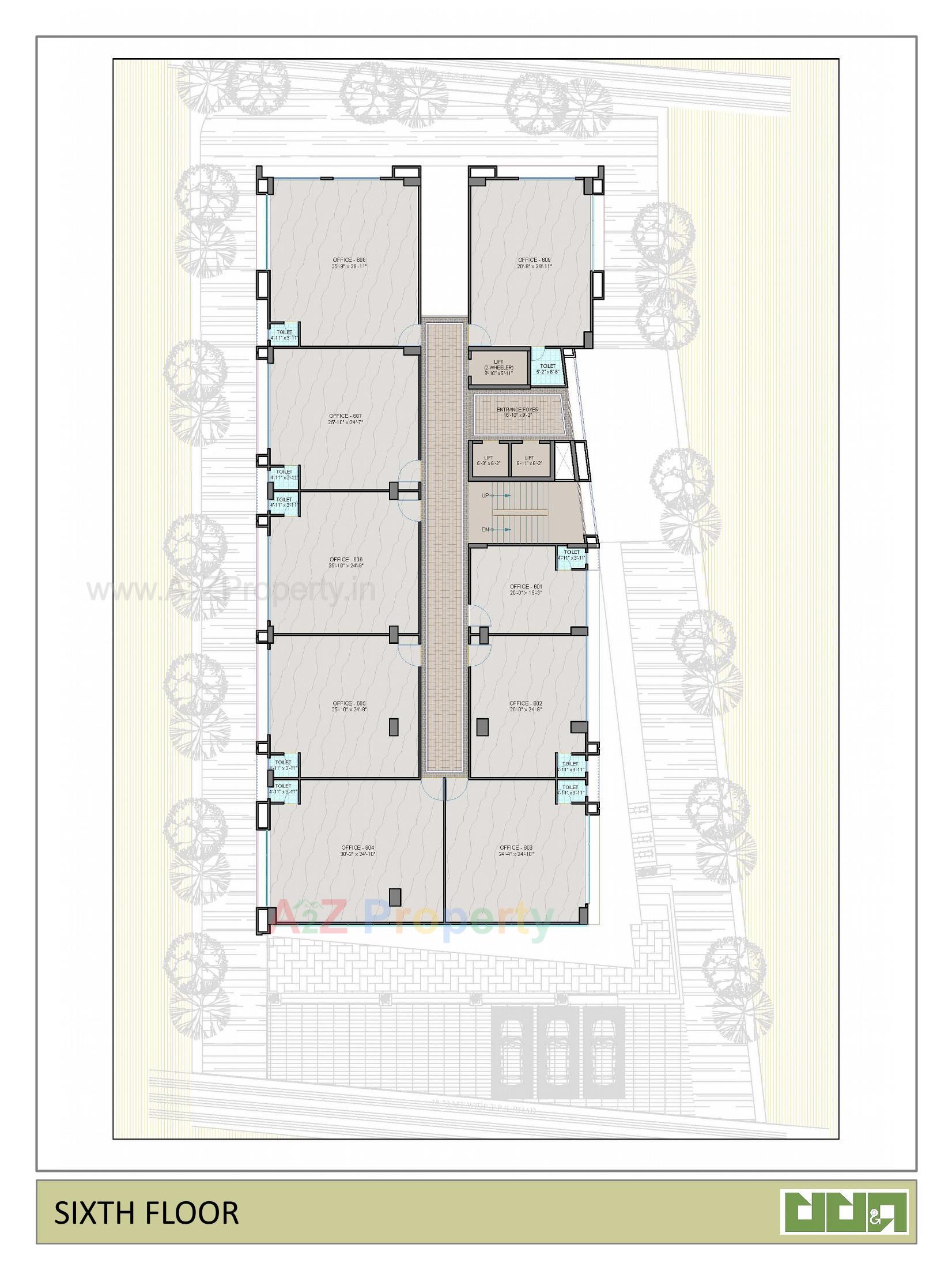 Layout of real estate project Rudra Prime located at Ahmedabad, Ahmedabad, Gujarat