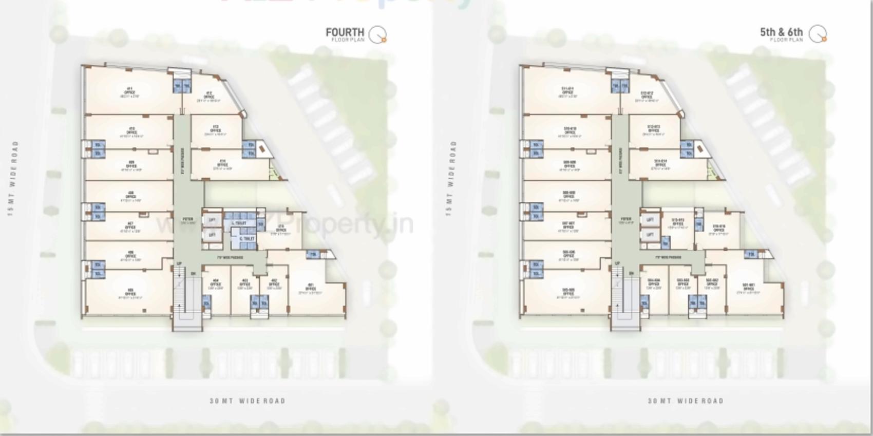 Layout of real estate project Rudram Icon located at Gota, Ahmedabad, Gujarat