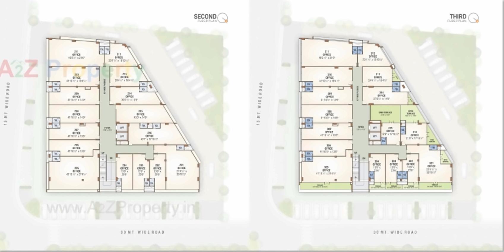 Layout of real estate project Rudram Icon located at Gota, Ahmedabad, Gujarat
