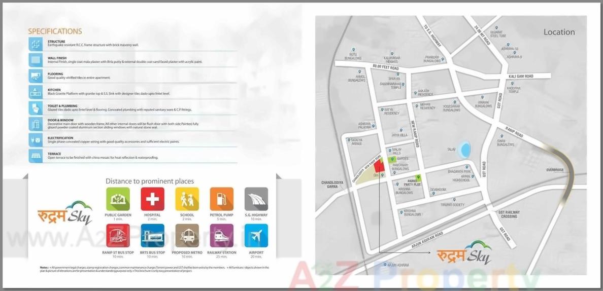  of real estate project Rudram Sky located at Chandlodiya, Ahmedabad, Gujarat