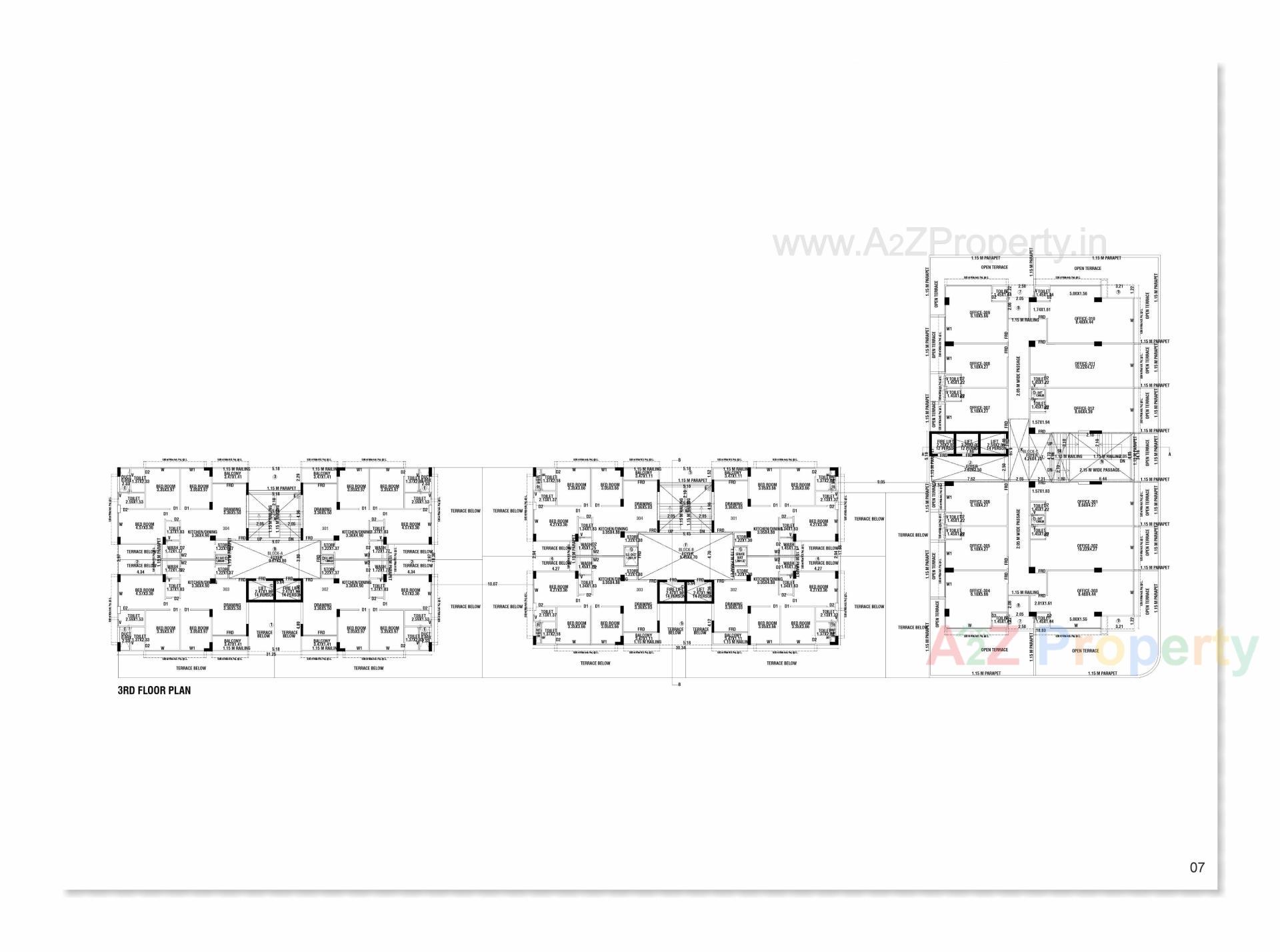 Layout of real estate project Rudram Skyline located at Ahmedabad, Ahmedabad, Gujarat