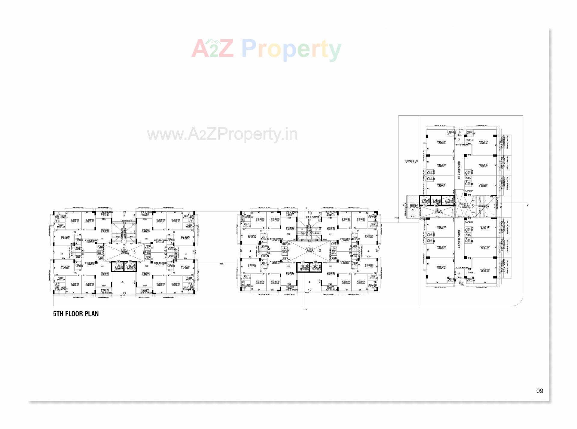 Layout of real estate project Rudram Skyline located at Ahmedabad, Ahmedabad, Gujarat