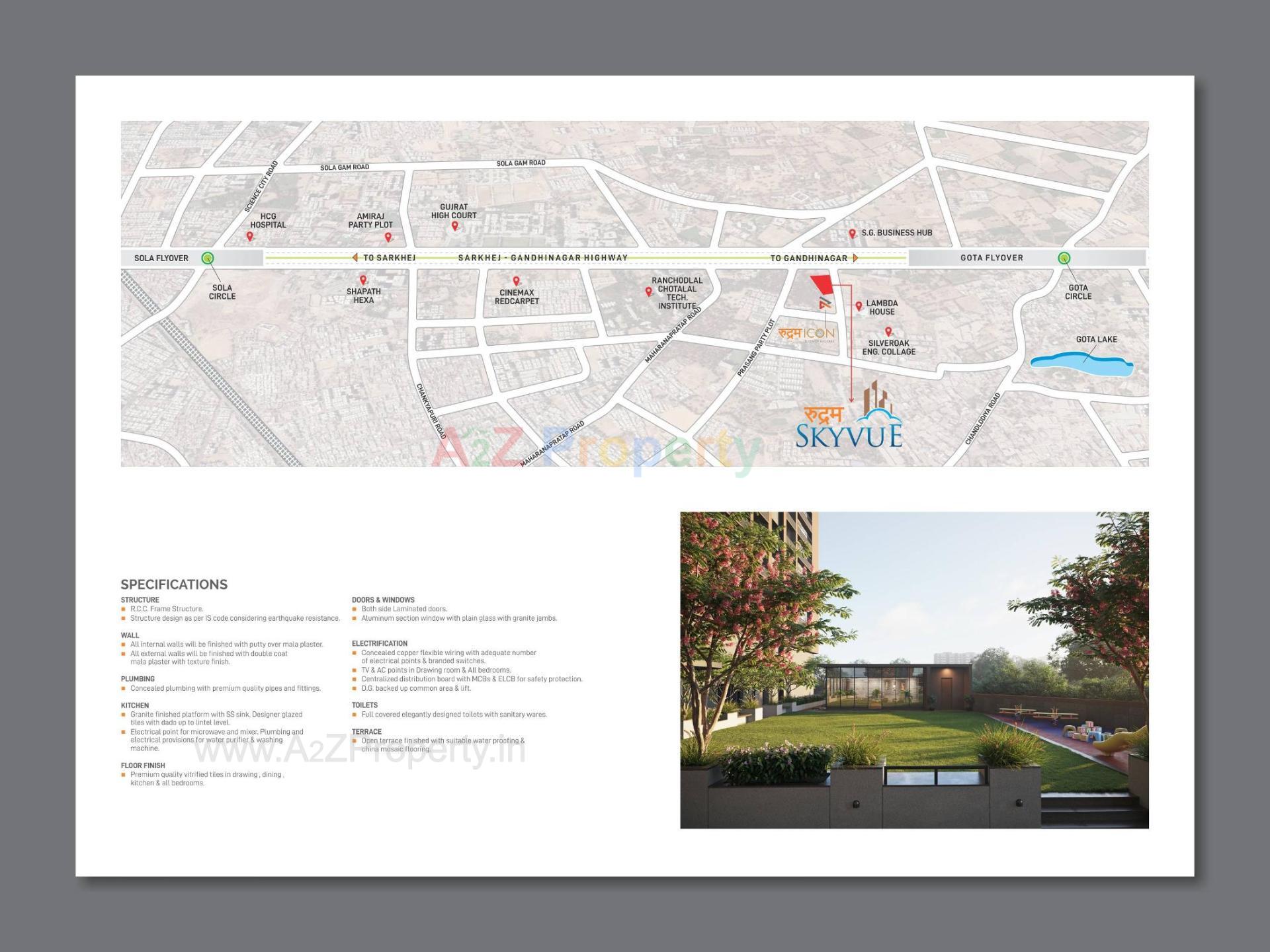  of real estate project Rudram Skyvue located at Gota, Ahmedabad, Gujarat