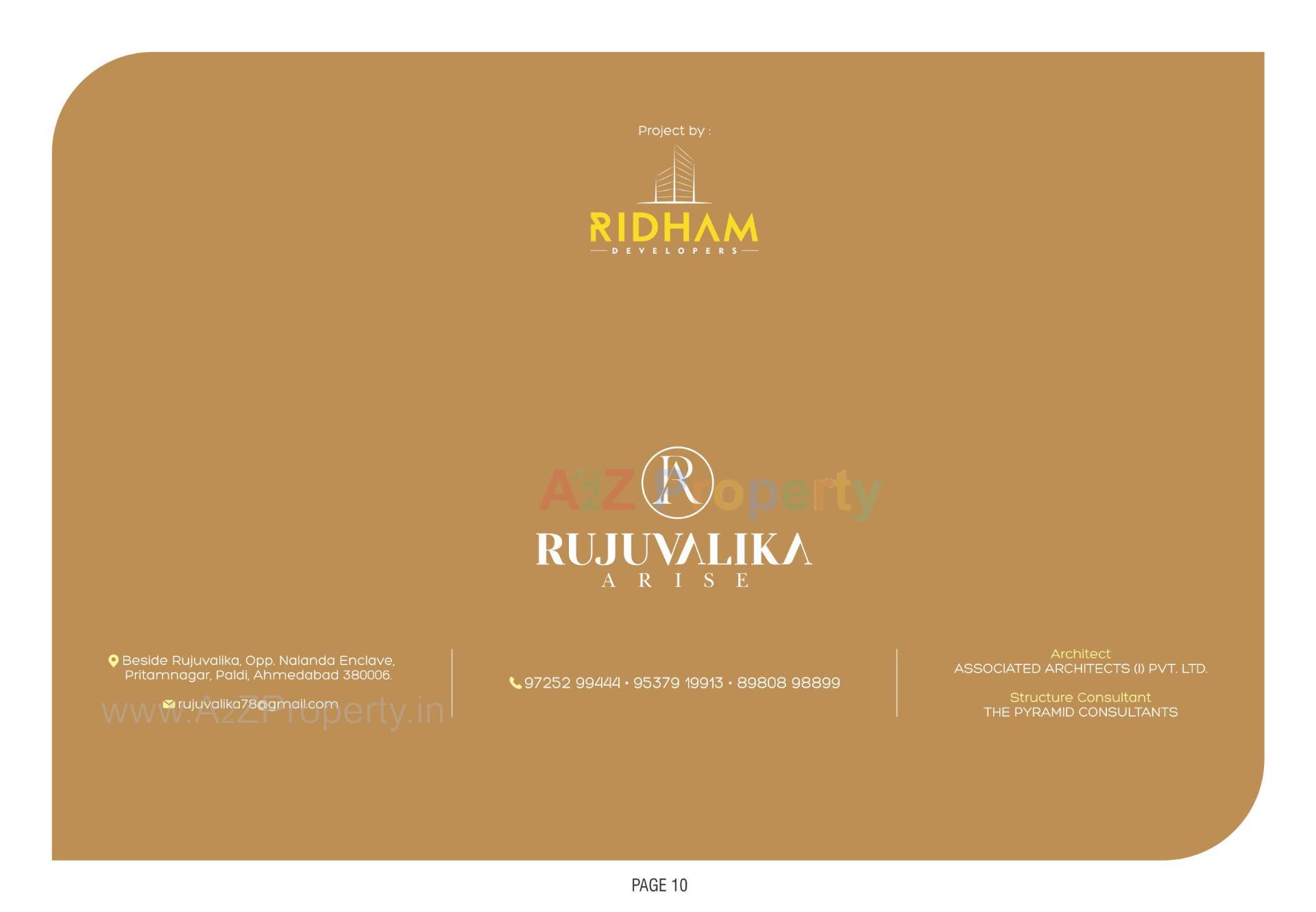 of real estate project Rujuvalika Arise located at Chhadavad, Ahmedabad, Gujarat