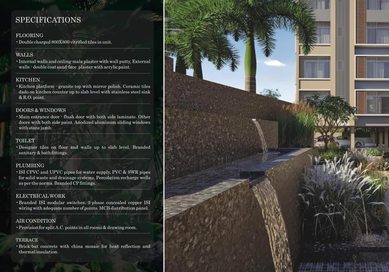 3D Elevation of real estate project Rujuvalika located at Chadavad, Ahmedabad, Gujarat