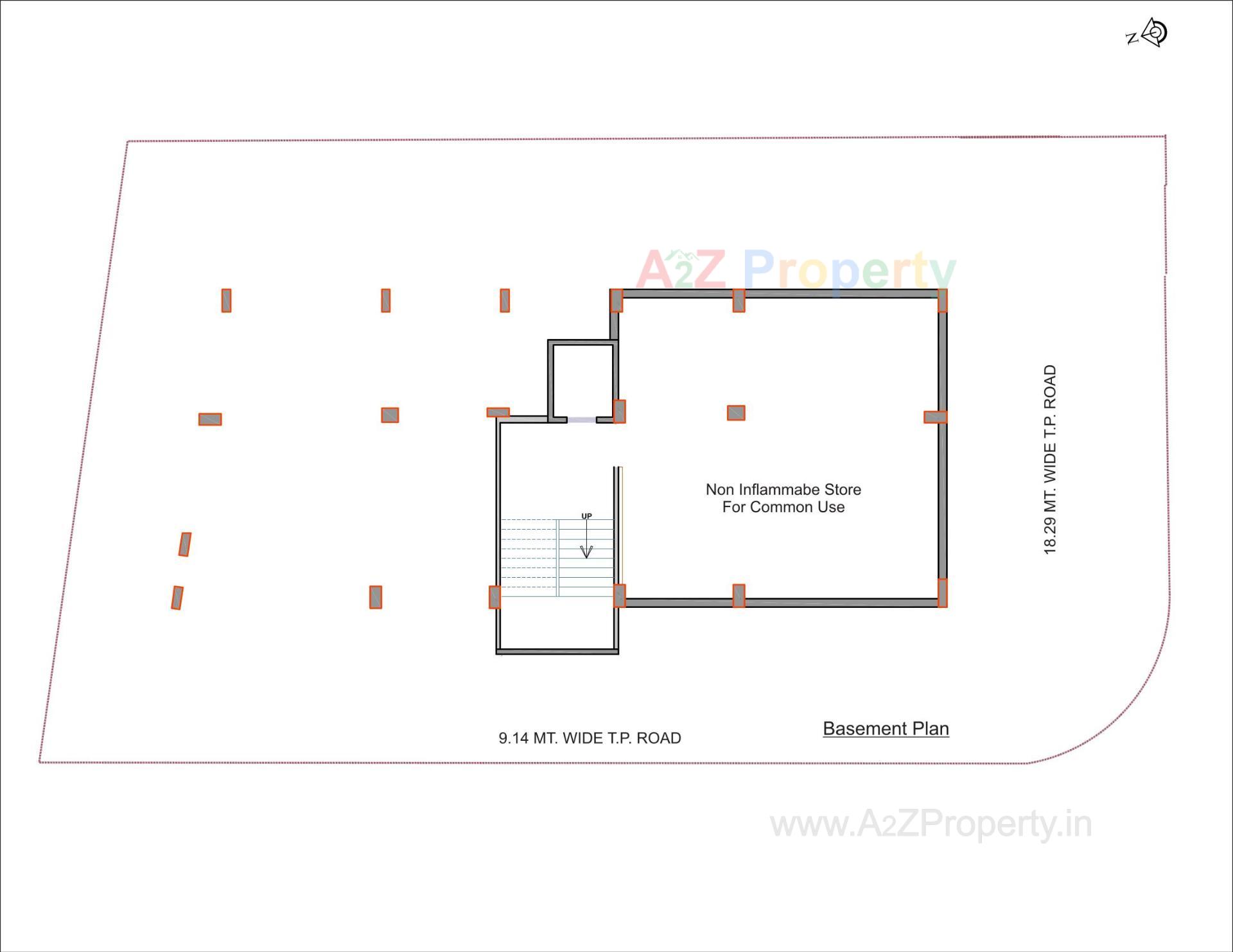Layout of real estate project Rushabh located at Paldi, Ahmedabad, Gujarat
