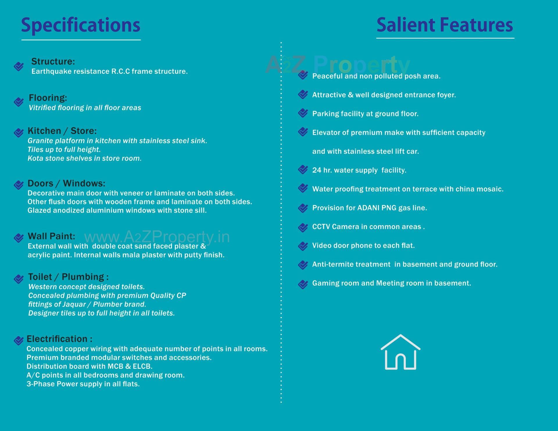  of real estate project Rushabh located at Paldi, Ahmedabad, Gujarat