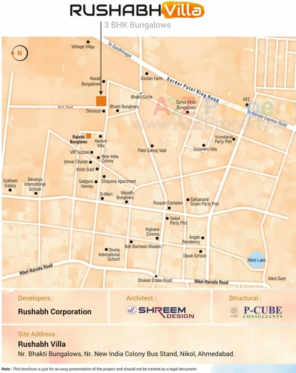  of real estate project Rushabh Villa located at Nikol, Ahmedabad, Gujarat