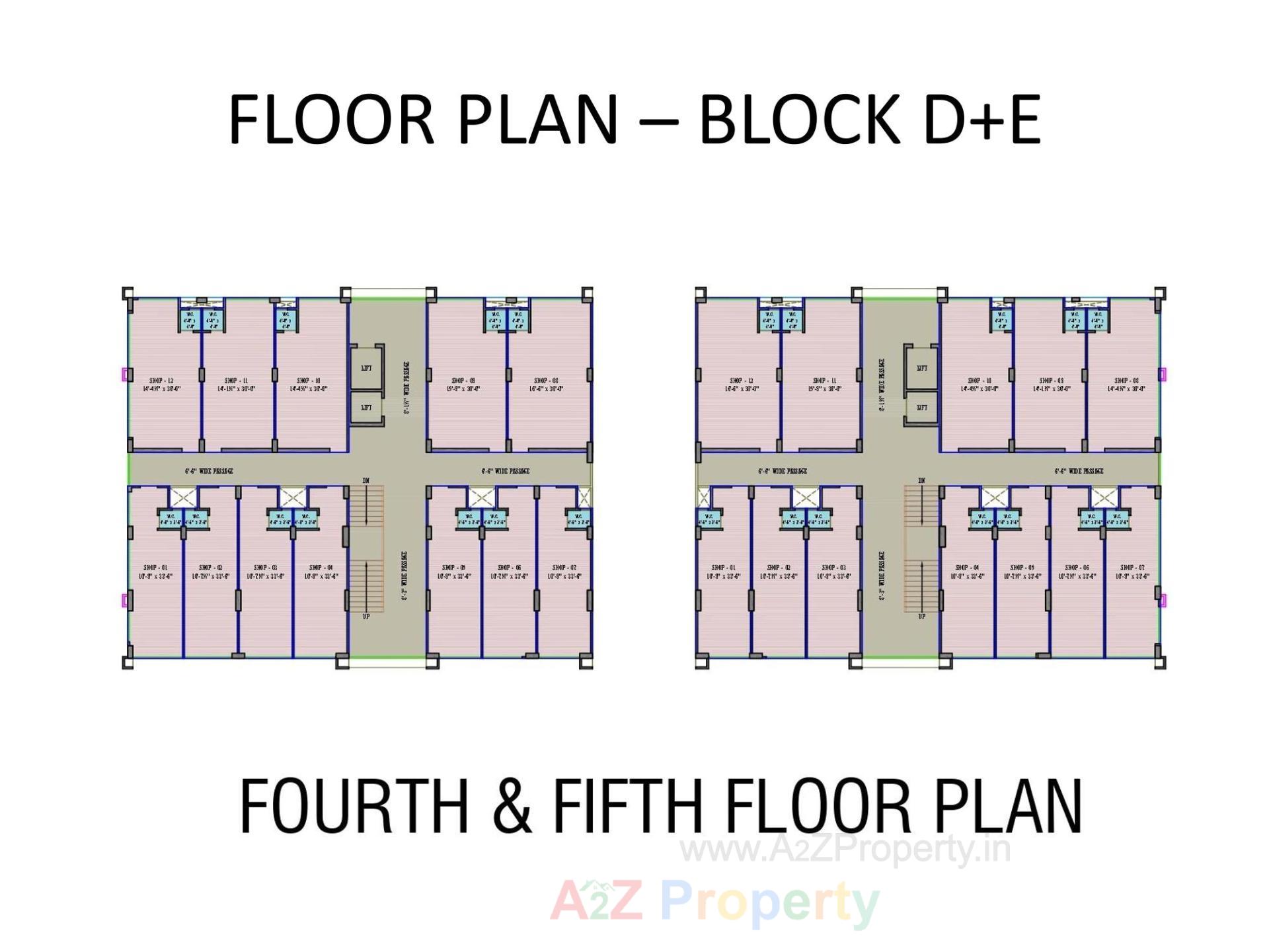 Layout of real estate project S P Square located at Ramol, Ahmedabad, Gujarat