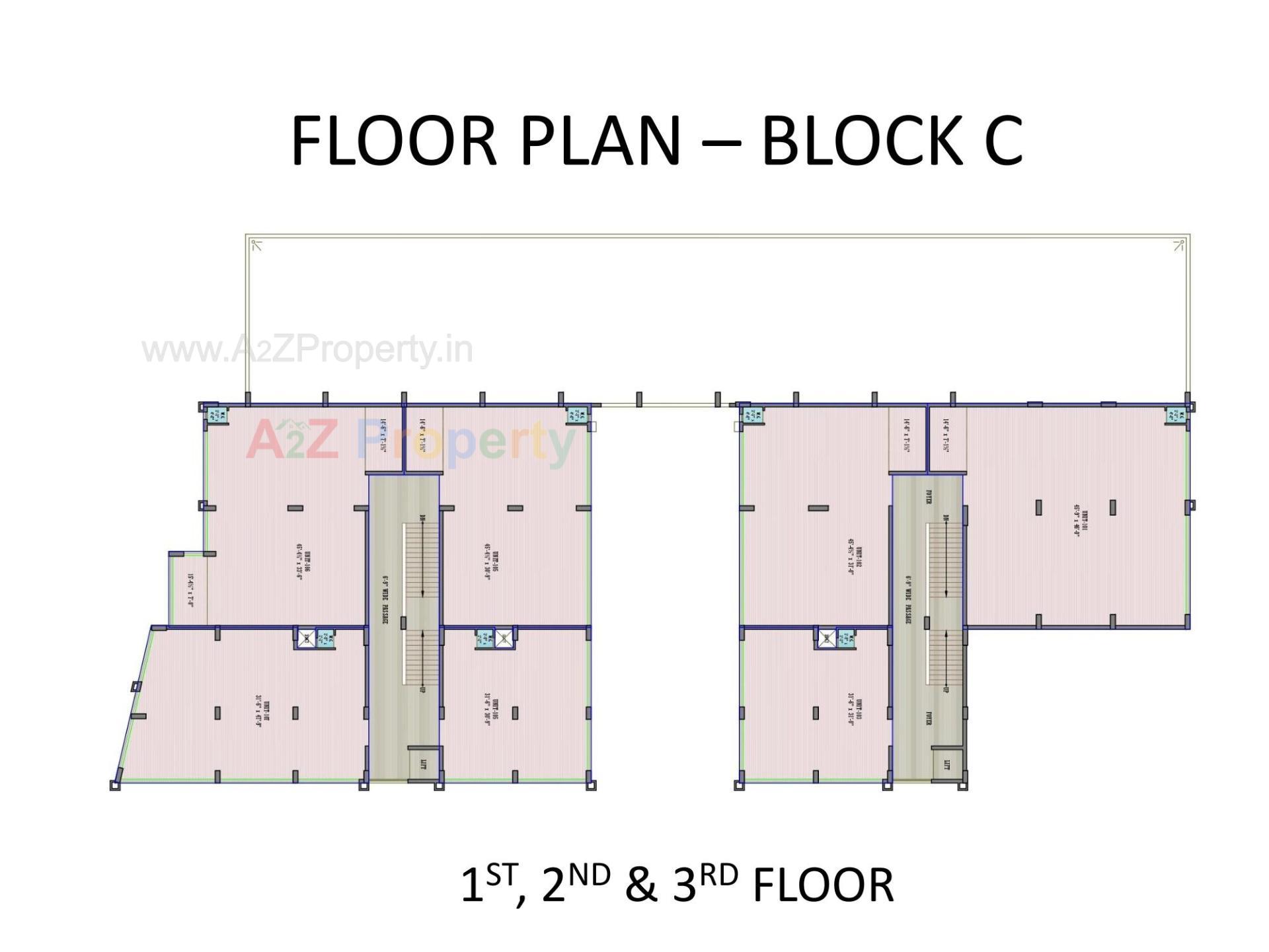 Layout of real estate project S P Square located at Ramol, Ahmedabad, Gujarat