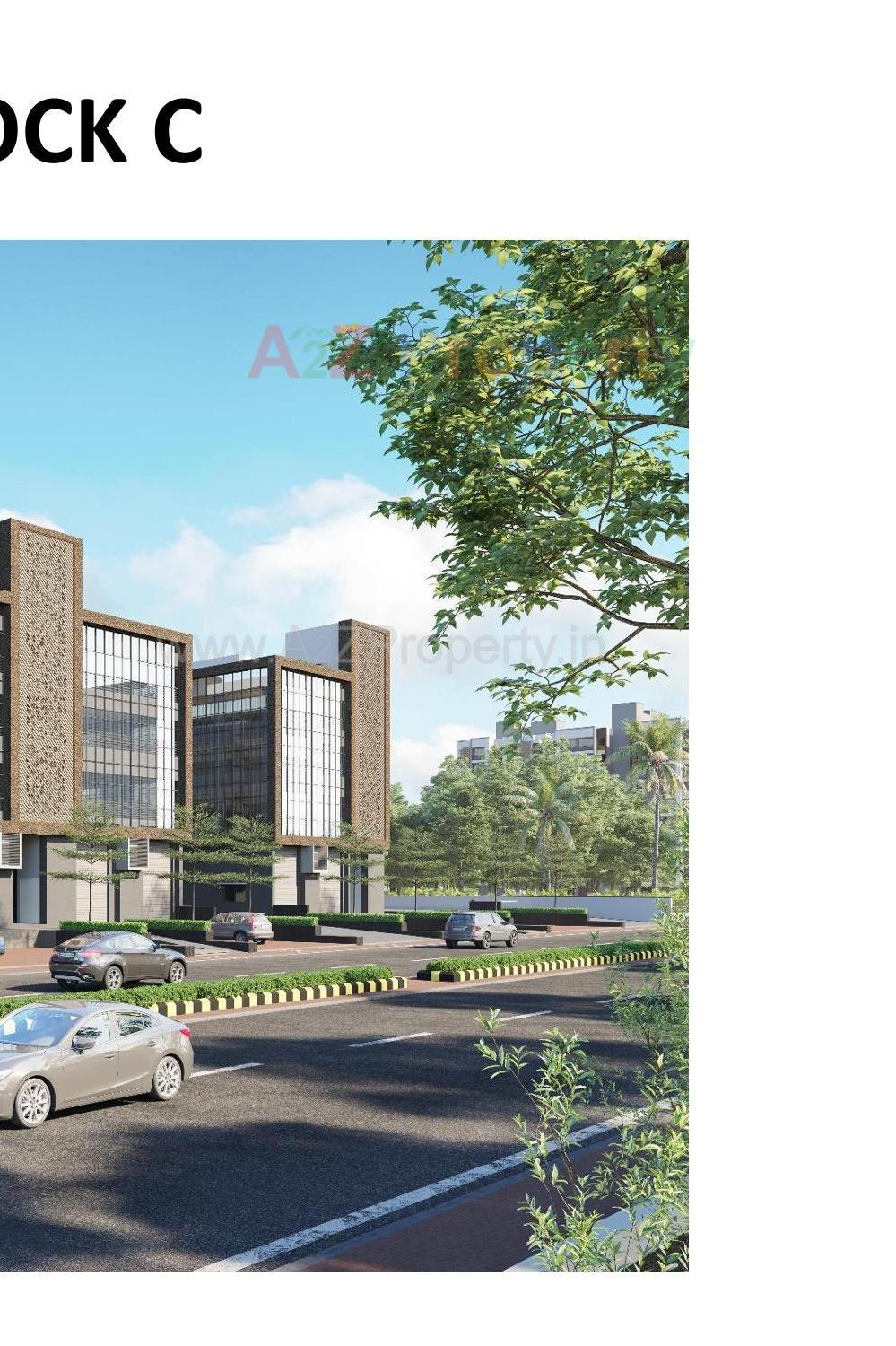 3D Elevation of real estate project S P Square located at Ramol, Ahmedabad, Gujarat