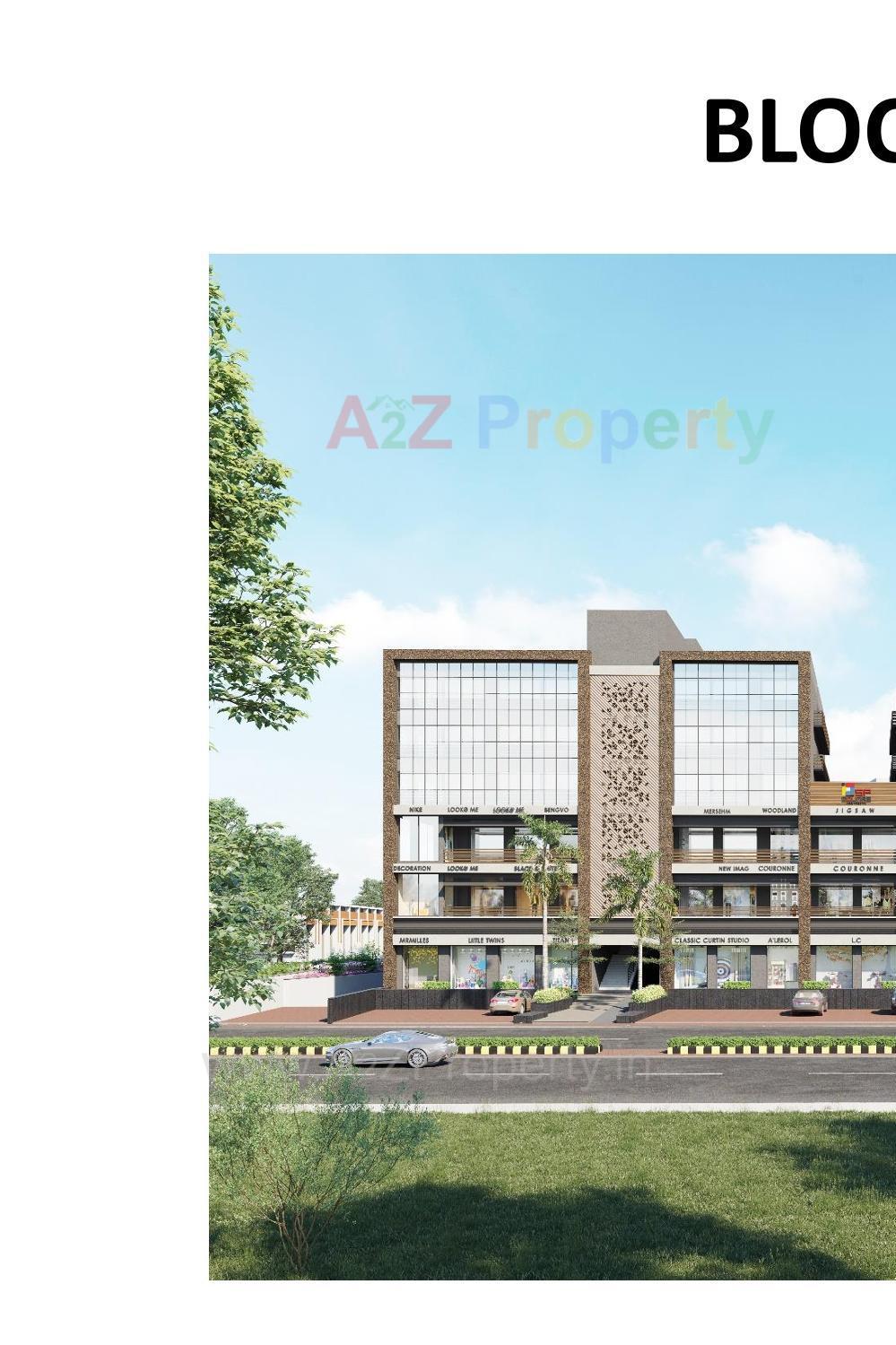 3D Elevation of real estate project S P Square located at Ramol, Ahmedabad, Gujarat