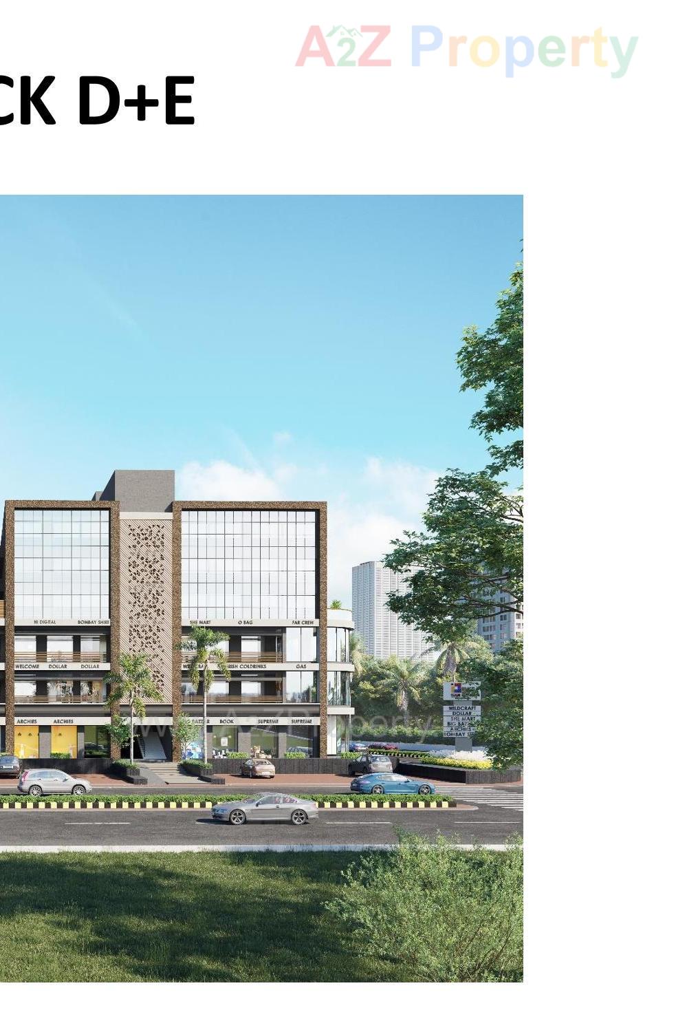 3D Elevation of real estate project S P Square located at Ramol, Ahmedabad, Gujarat