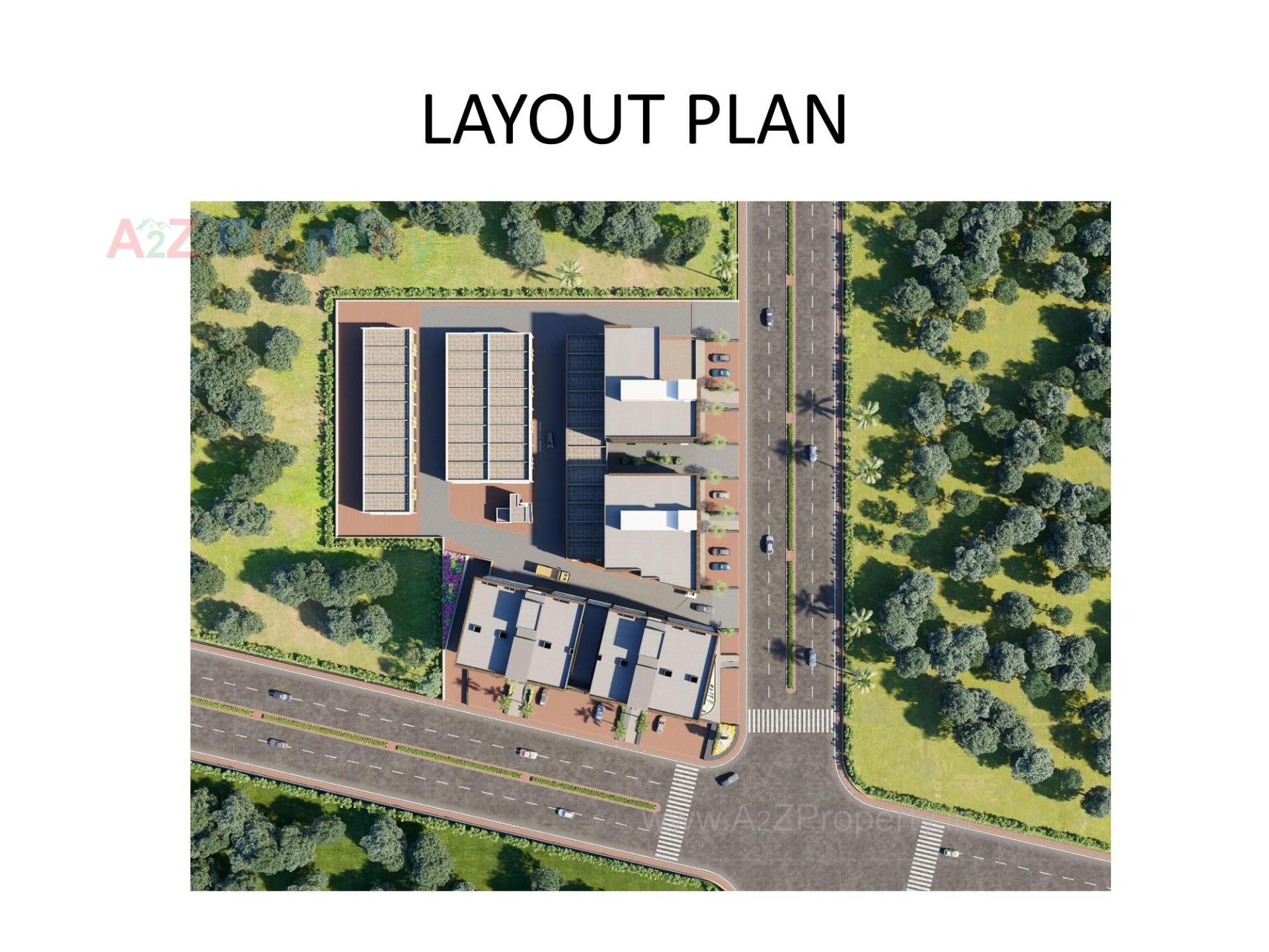 Layout of real estate project S P Square located at Ramol, Ahmedabad, Gujarat