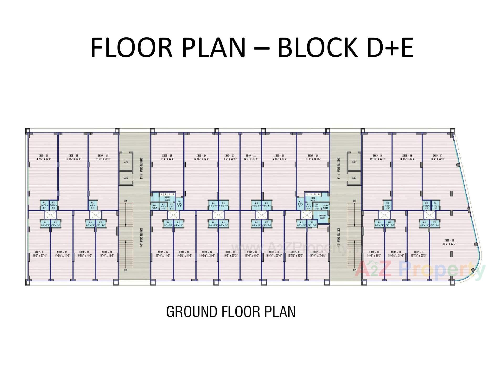 Layout of real estate project S P Square located at Ramol, Ahmedabad, Gujarat