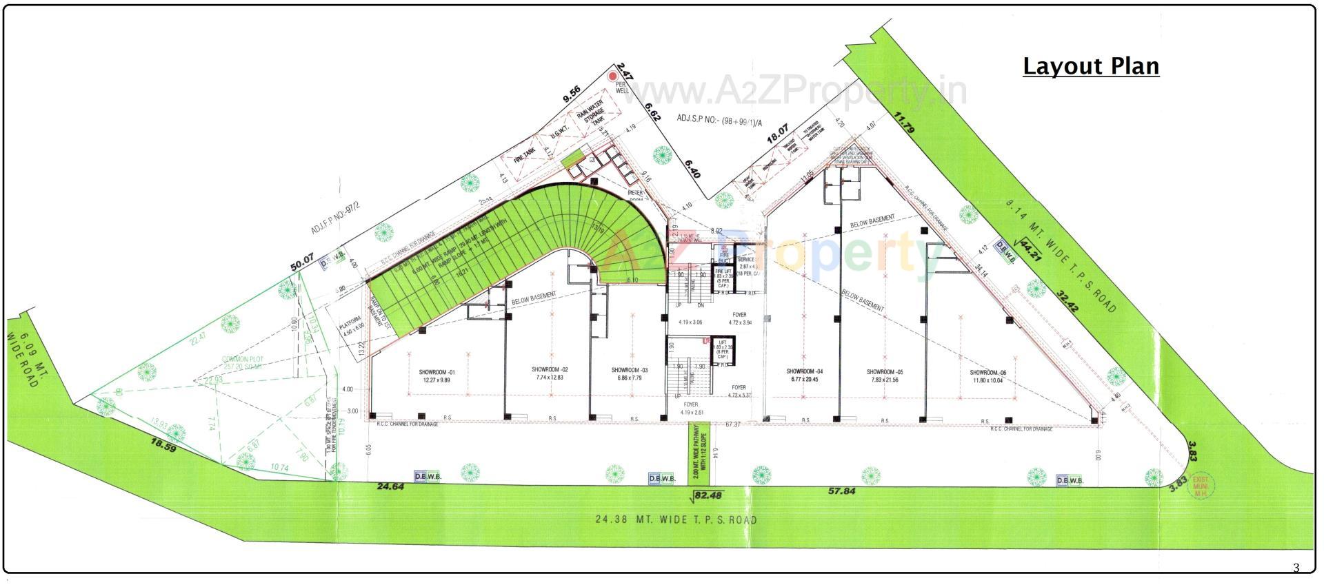Layout of real estate project S located at Manipur, Ahmedabad, Gujarat