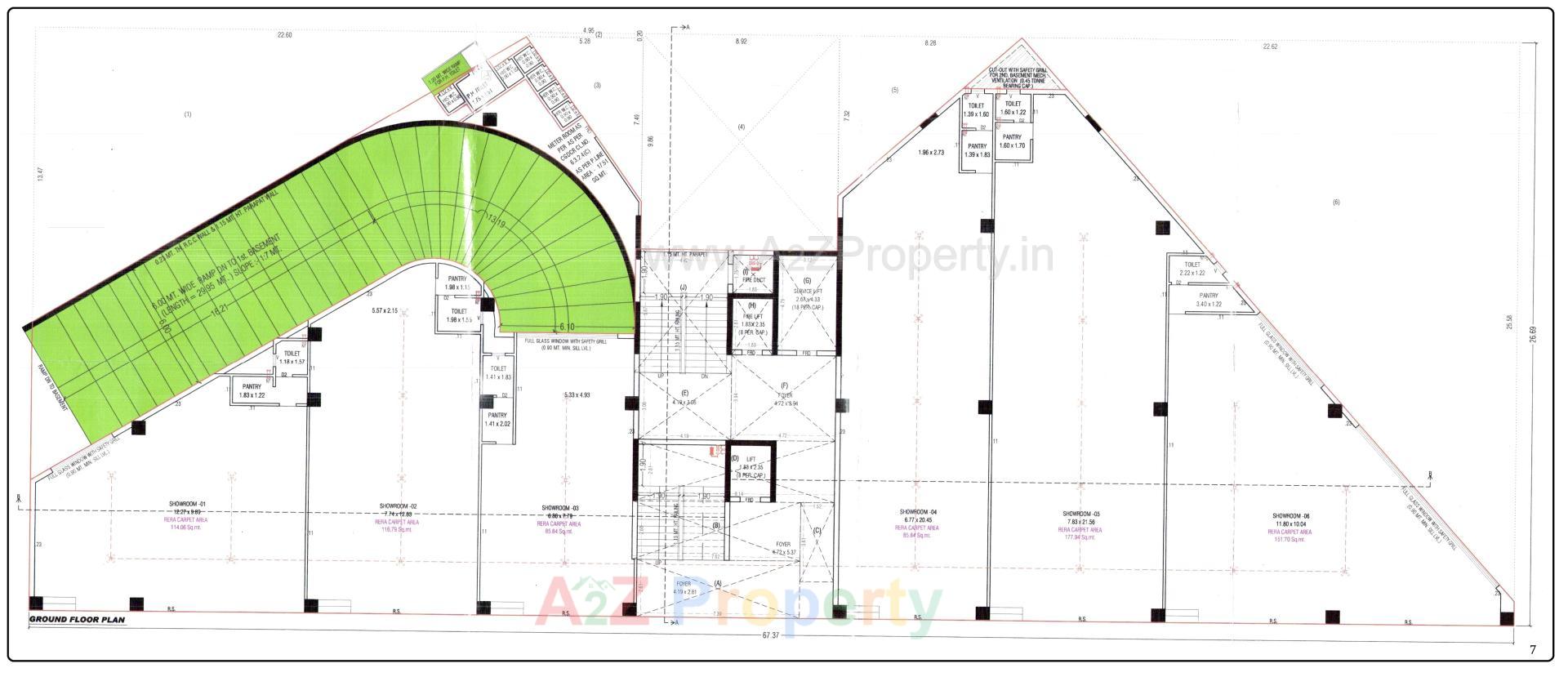 Layout of real estate project S located at Manipur, Ahmedabad, Gujarat