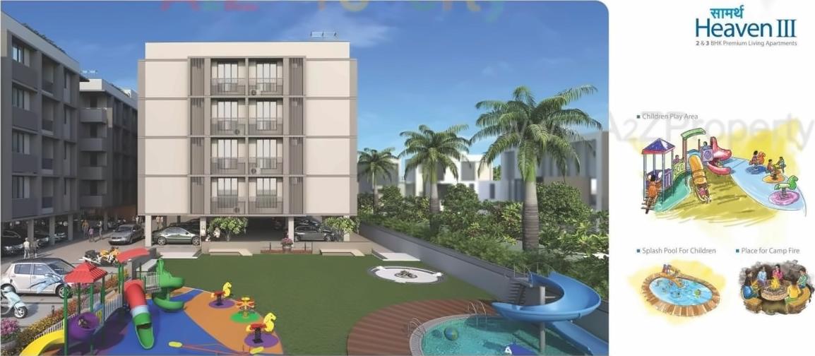 3D Elevation of real estate project Saamarth Heaven located at City, Ahmedabad, Gujarat