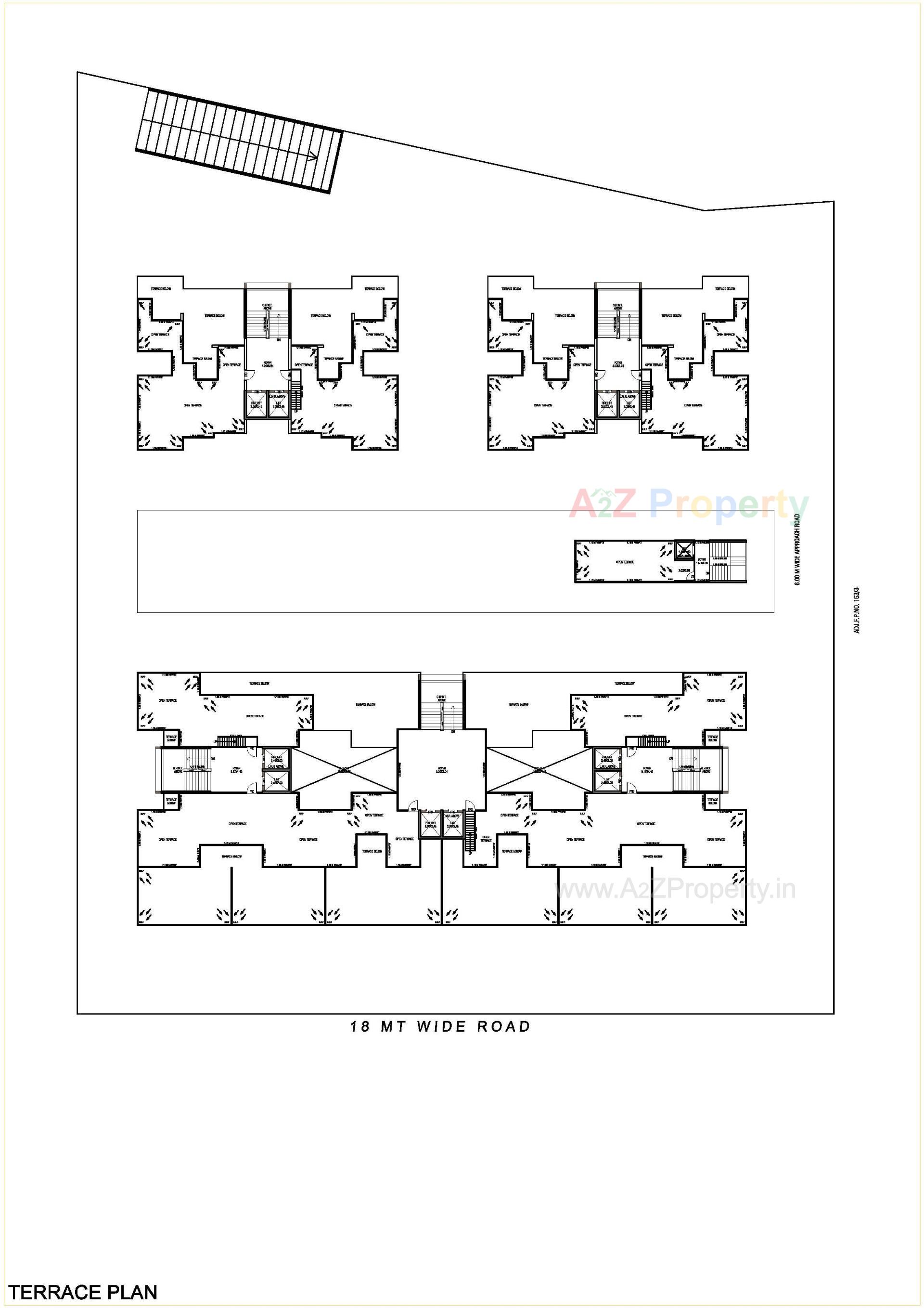 Layout of real estate project Saanvi Nirman Solace located at Bopal, Ahmedabad, Gujarat