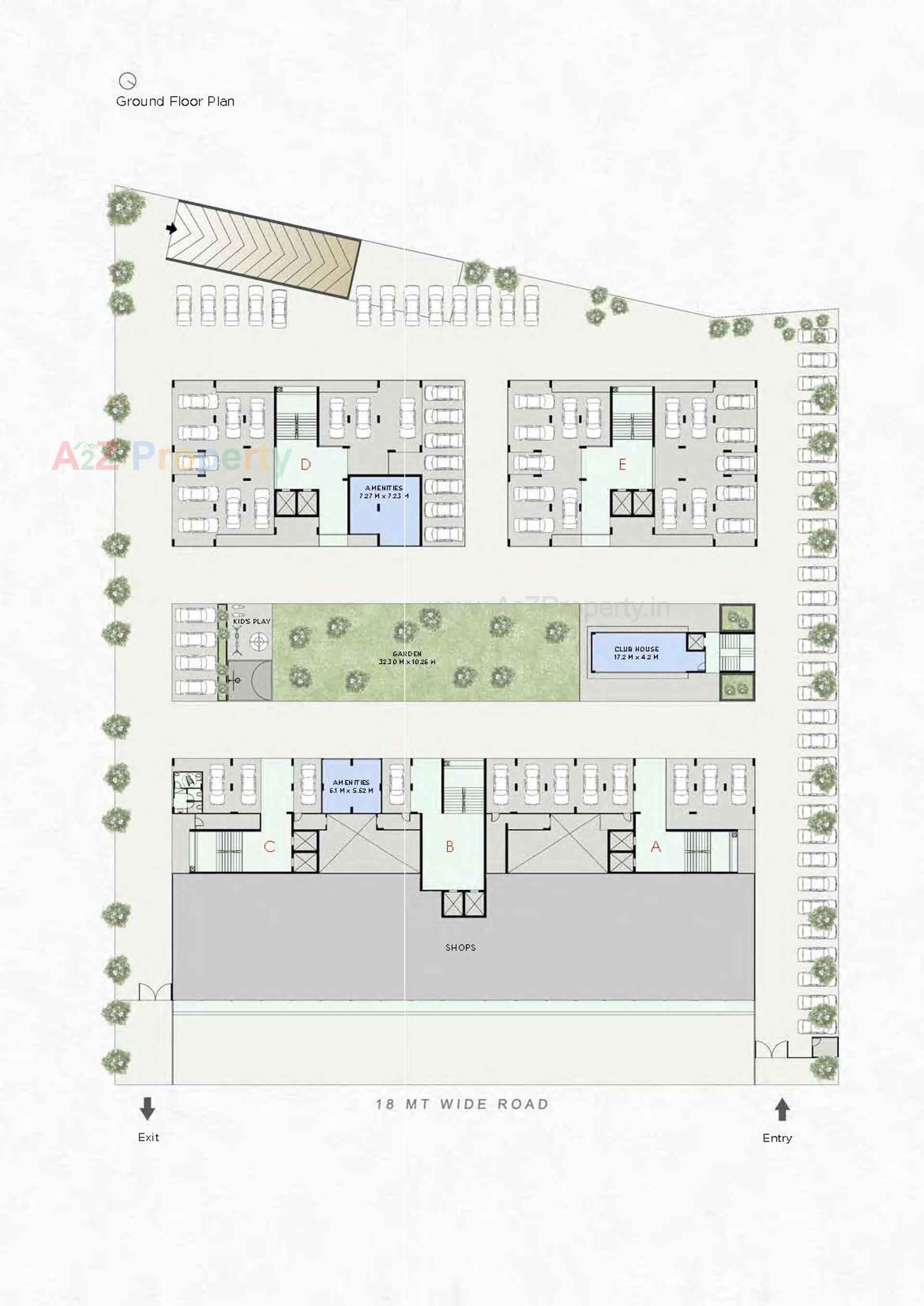 Layout of real estate project Saanvi Nirman Solace located at Bopal, Ahmedabad, Gujarat