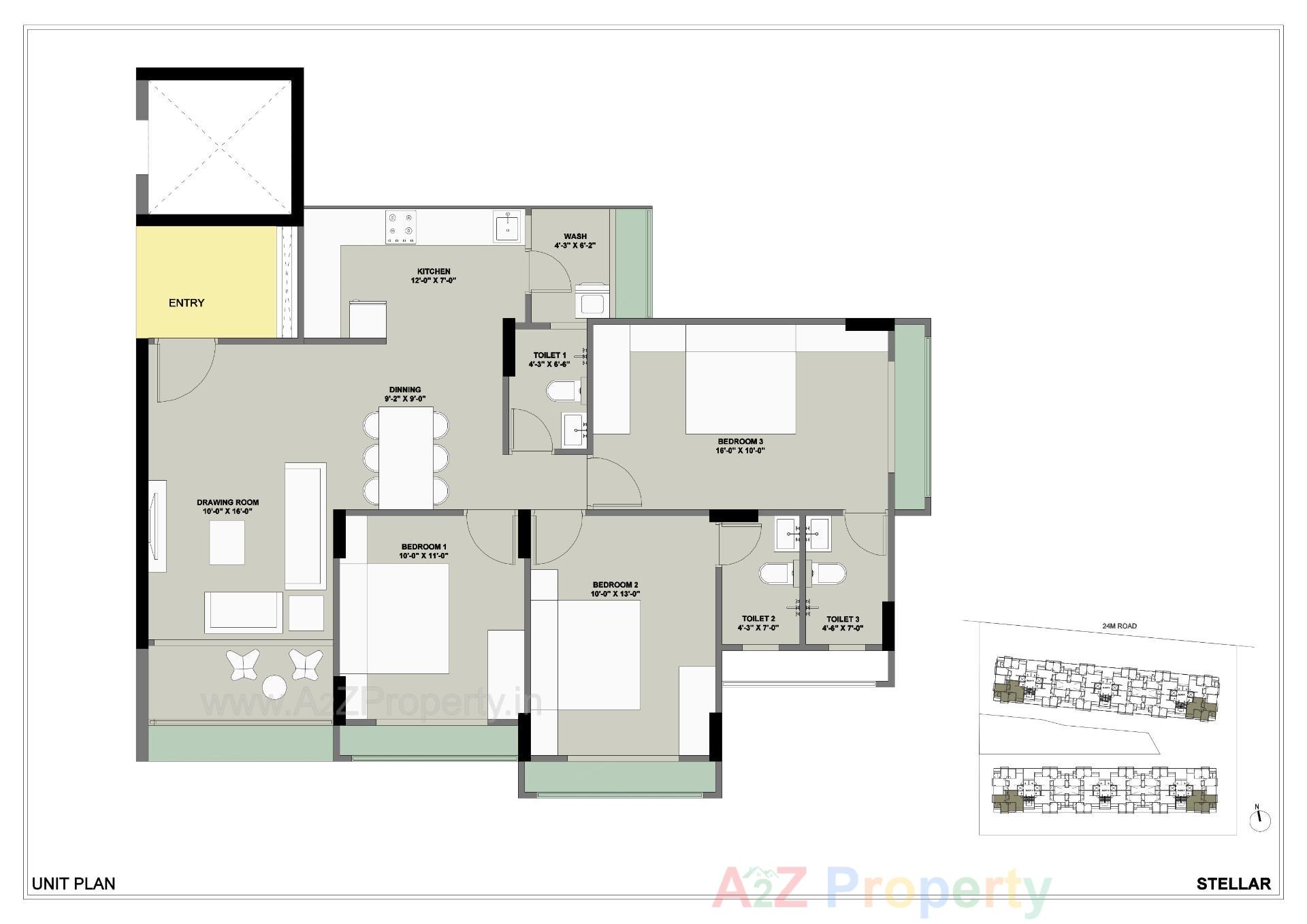 Layout of real estate project Saanvi Nirman Stellar located at Ghuma, Ahmedabad, Gujarat