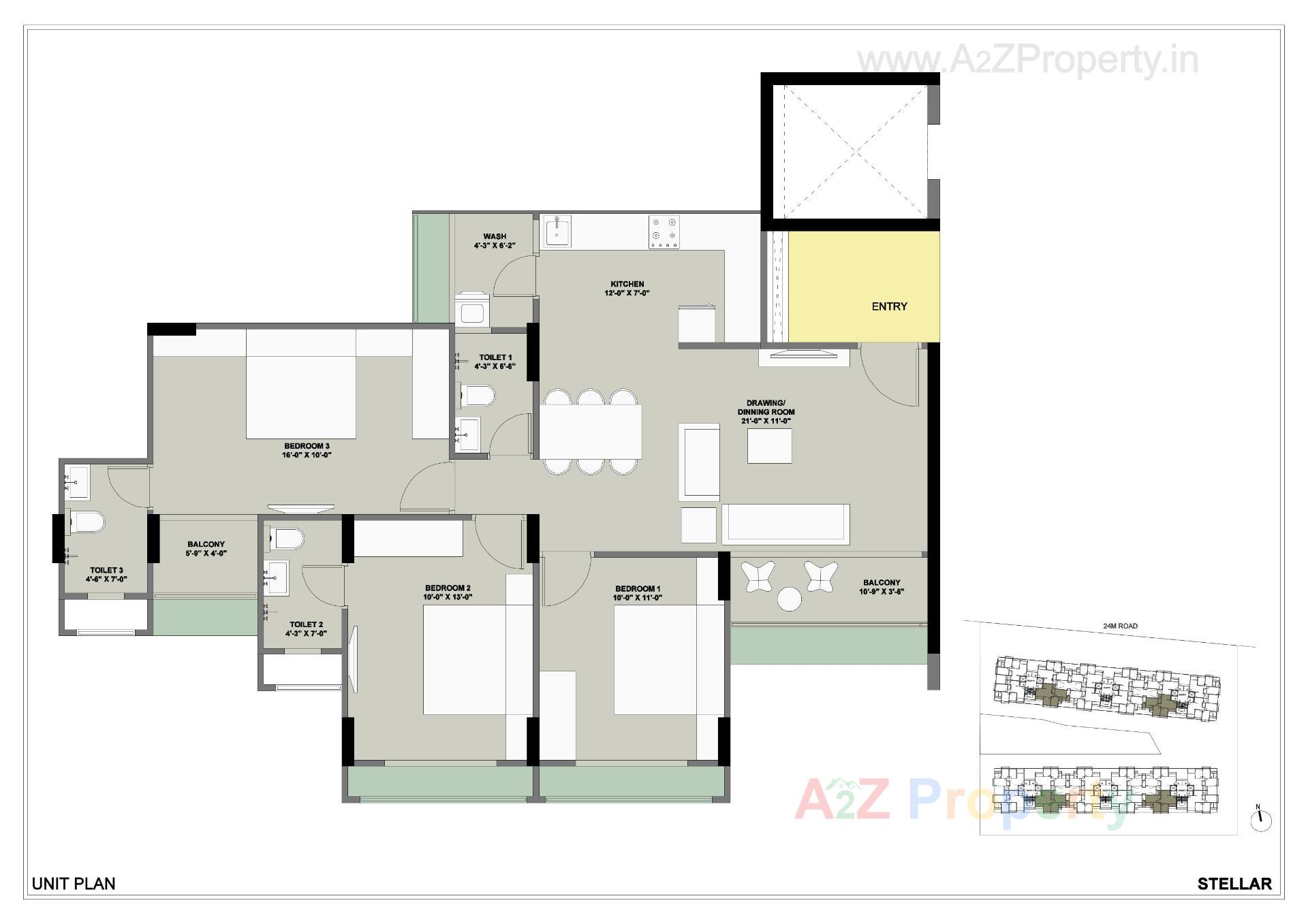 Layout of real estate project Saanvi Nirman Stellar located at Ghuma, Ahmedabad, Gujarat
