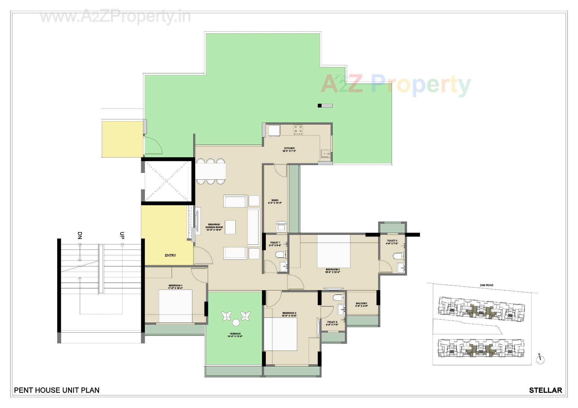 Layout of real estate project Saanvi Nirman Stellar located at Ghuma, Ahmedabad, Gujarat