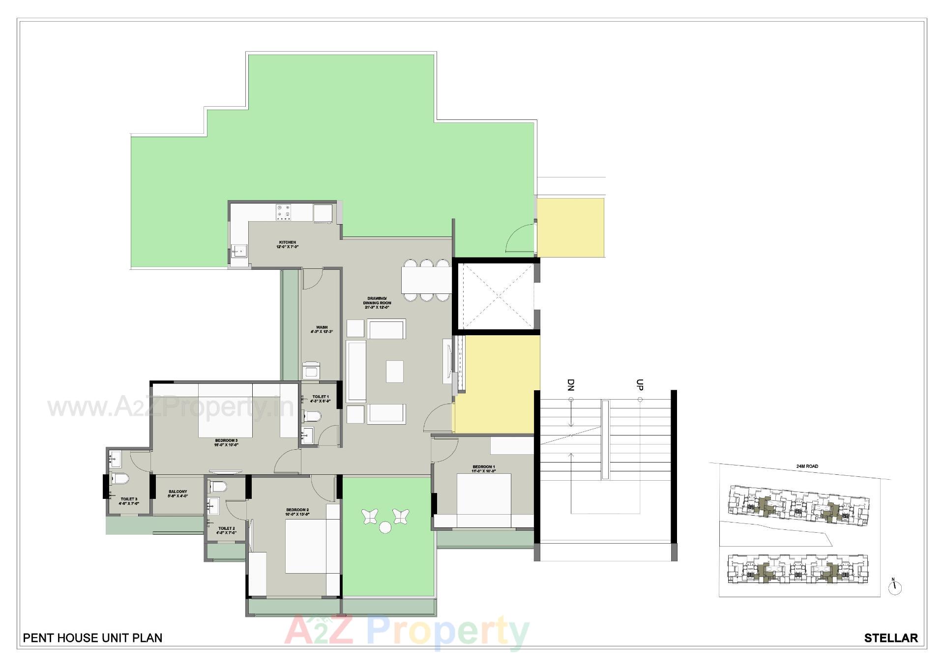 Layout of real estate project Saanvi Nirman Stellar located at Ghuma, Ahmedabad, Gujarat