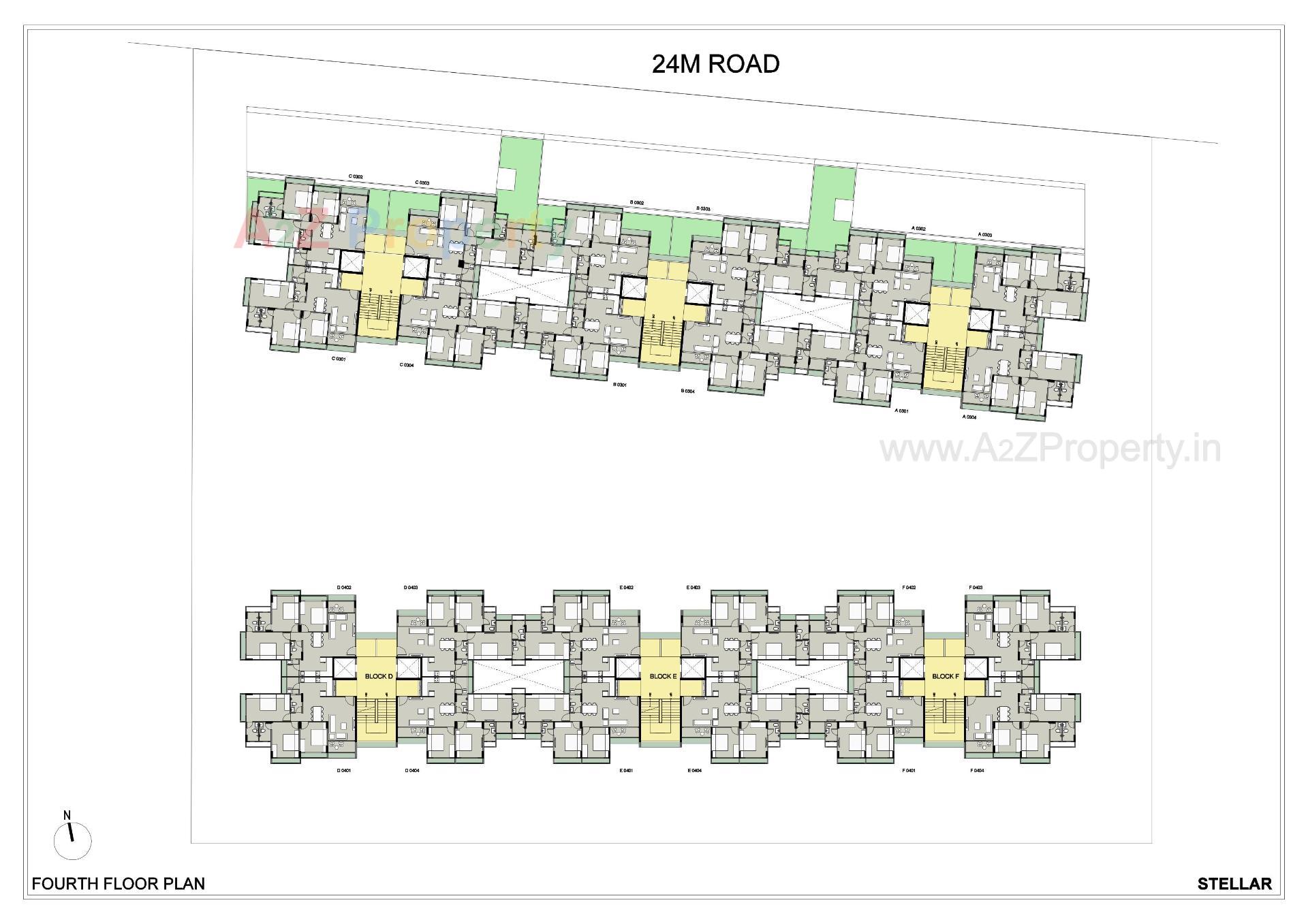 Layout of real estate project Saanvi Nirman Stellar located at Ghuma, Ahmedabad, Gujarat