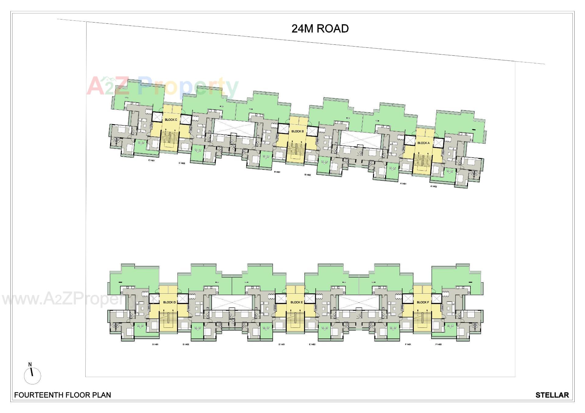 Layout of real estate project Saanvi Nirman Stellar located at Ghuma, Ahmedabad, Gujarat