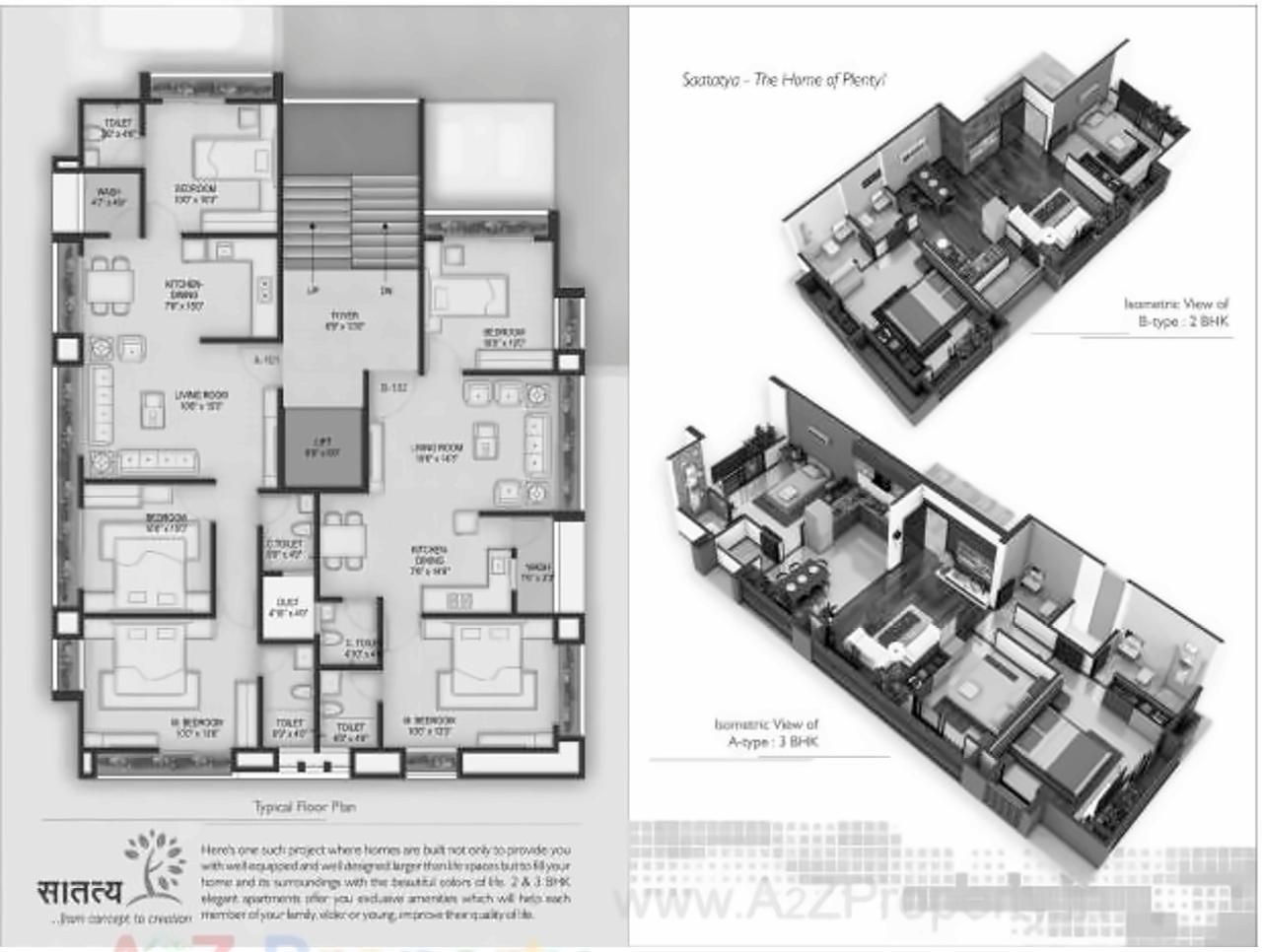 Layout of real estate project Saatatya located at Chandkheda, Ahmedabad, Gujarat