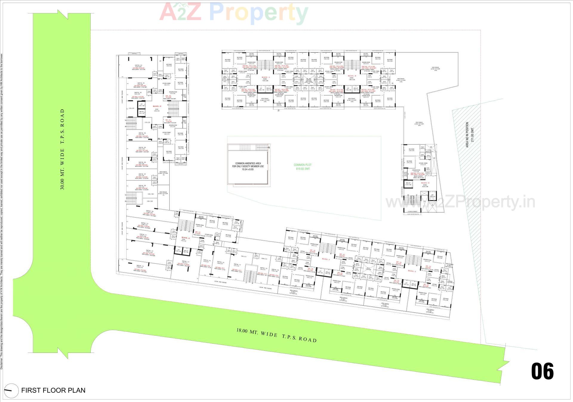 Layout of real estate project Sacred Shivansh located at Shela, Ahmedabad, Gujarat