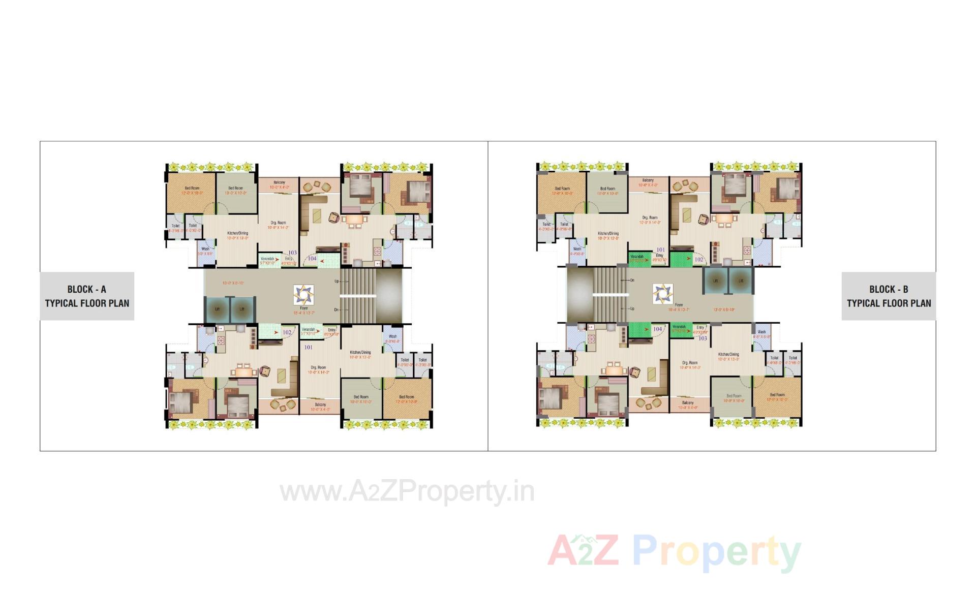 Layout of real estate project Sadguru Air located at Vinzol, Ahmedabad, Gujarat