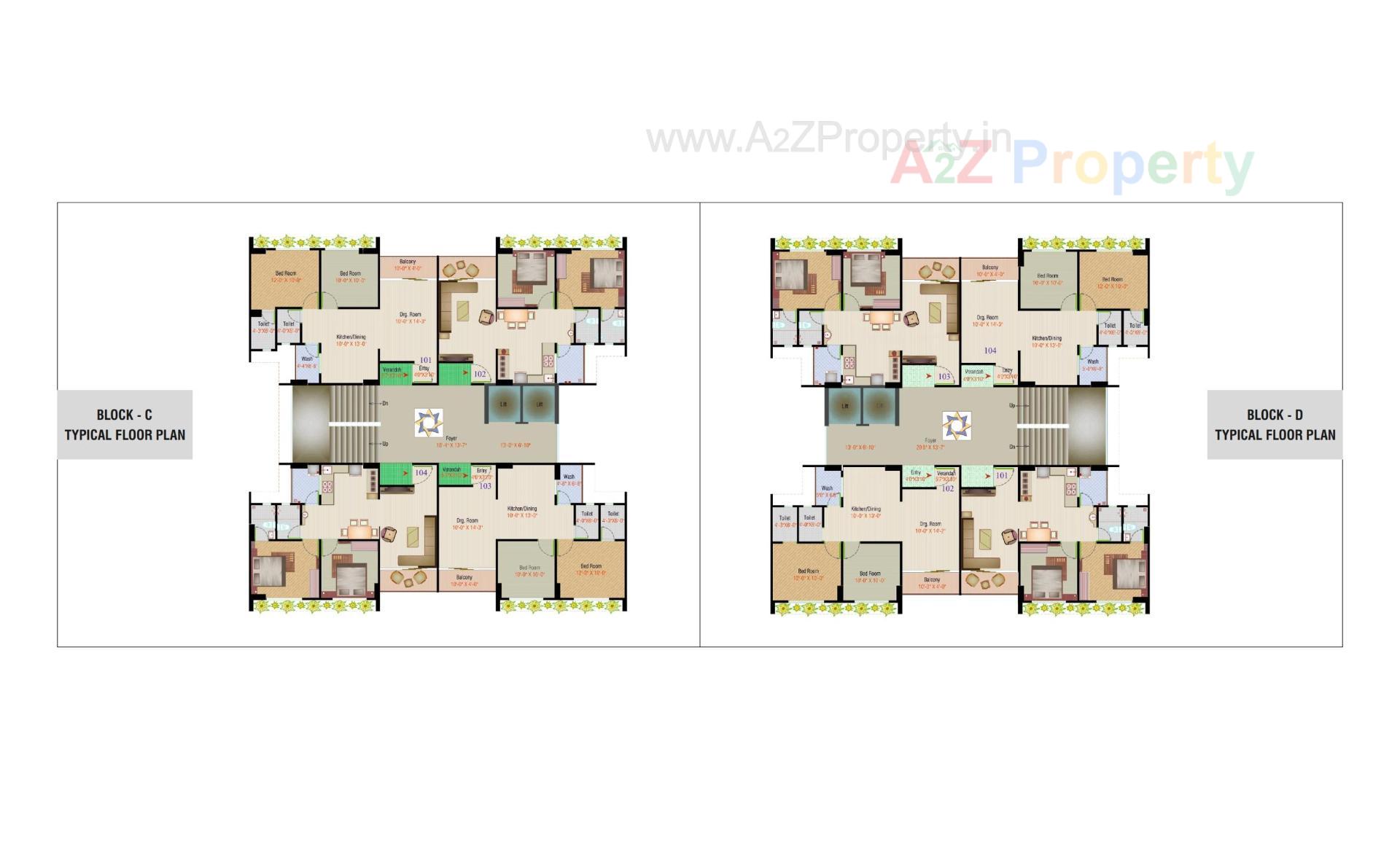 Layout of real estate project Sadguru Air located at Vinzol, Ahmedabad, Gujarat