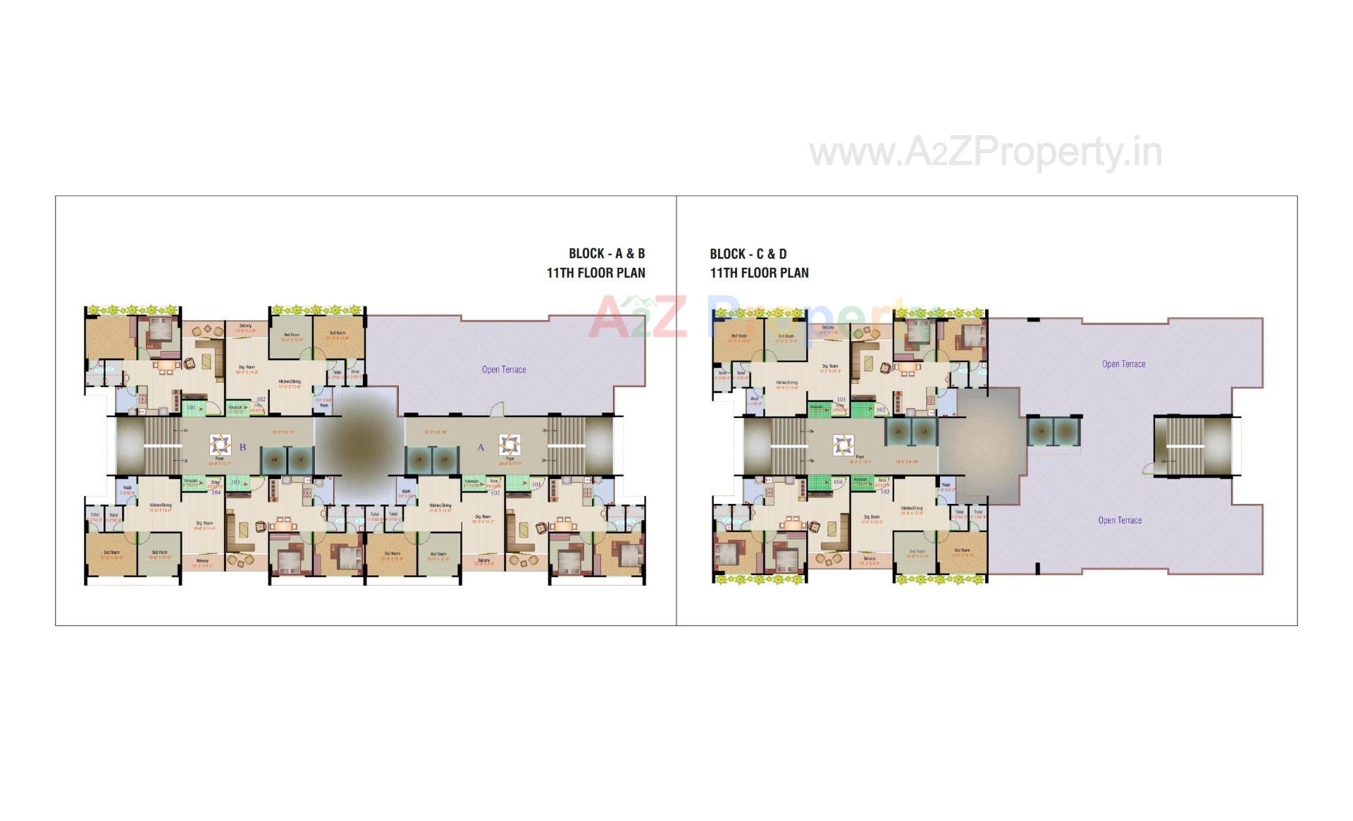 Layout of real estate project Sadguru Air located at Vinzol, Ahmedabad, Gujarat