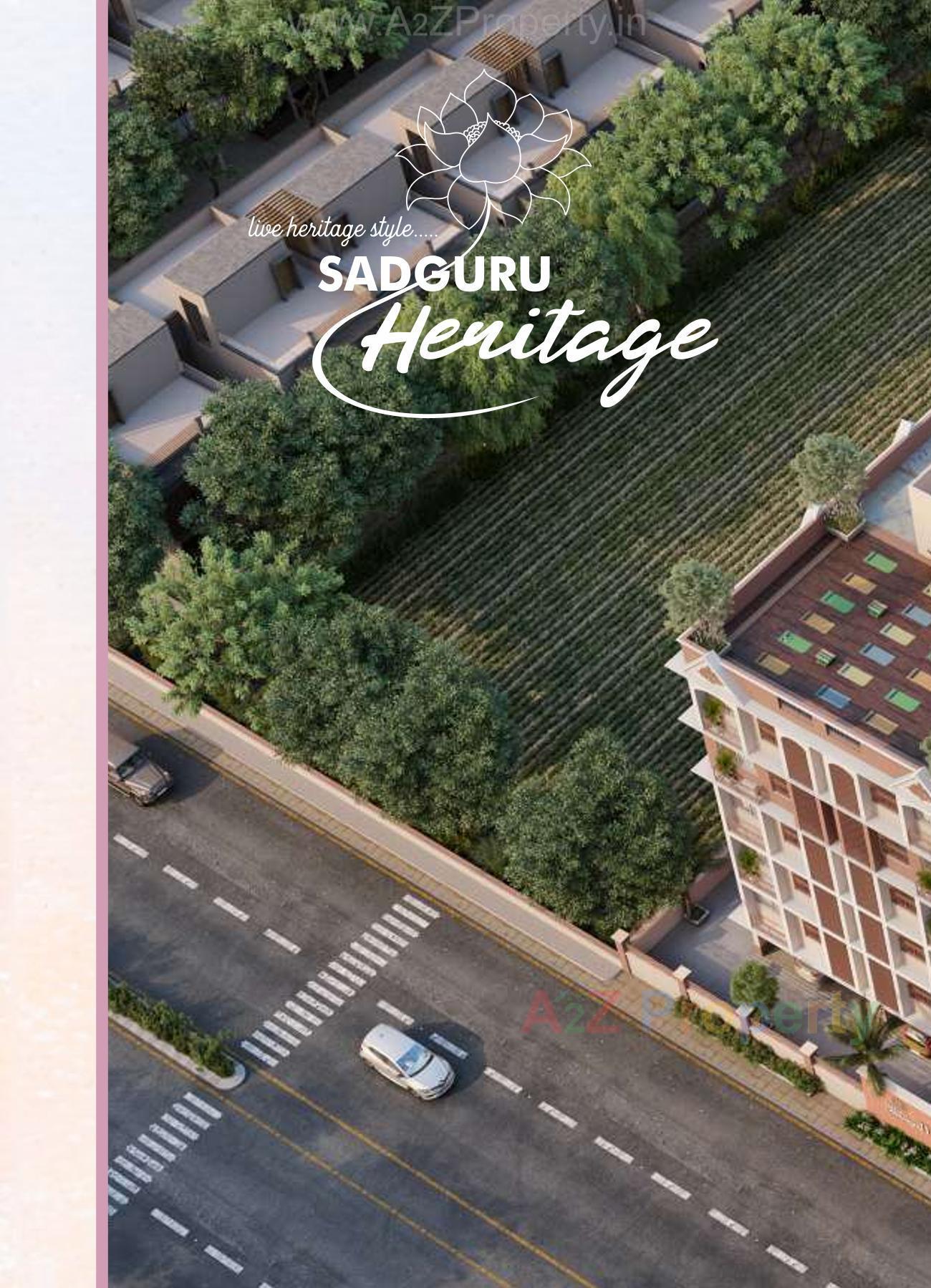 3D Elevation of real estate project Sadguru Heritage located at Vinzol, Ahmedabad, Gujarat