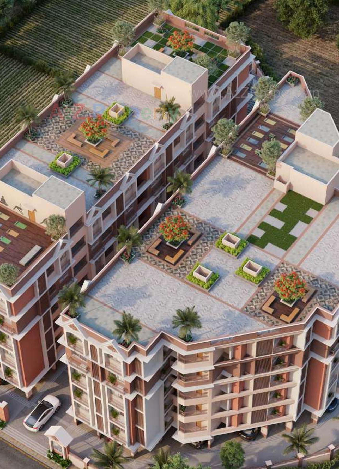 3D Elevation of real estate project Sadguru Heritage located at Vinzol, Ahmedabad, Gujarat