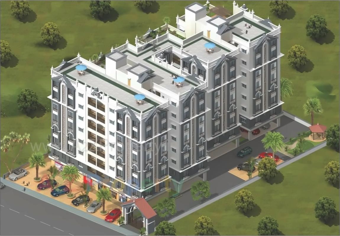 3D Elevation of real estate project Sadguru Sharan located at Nikol, Ahmedabad, Gujarat